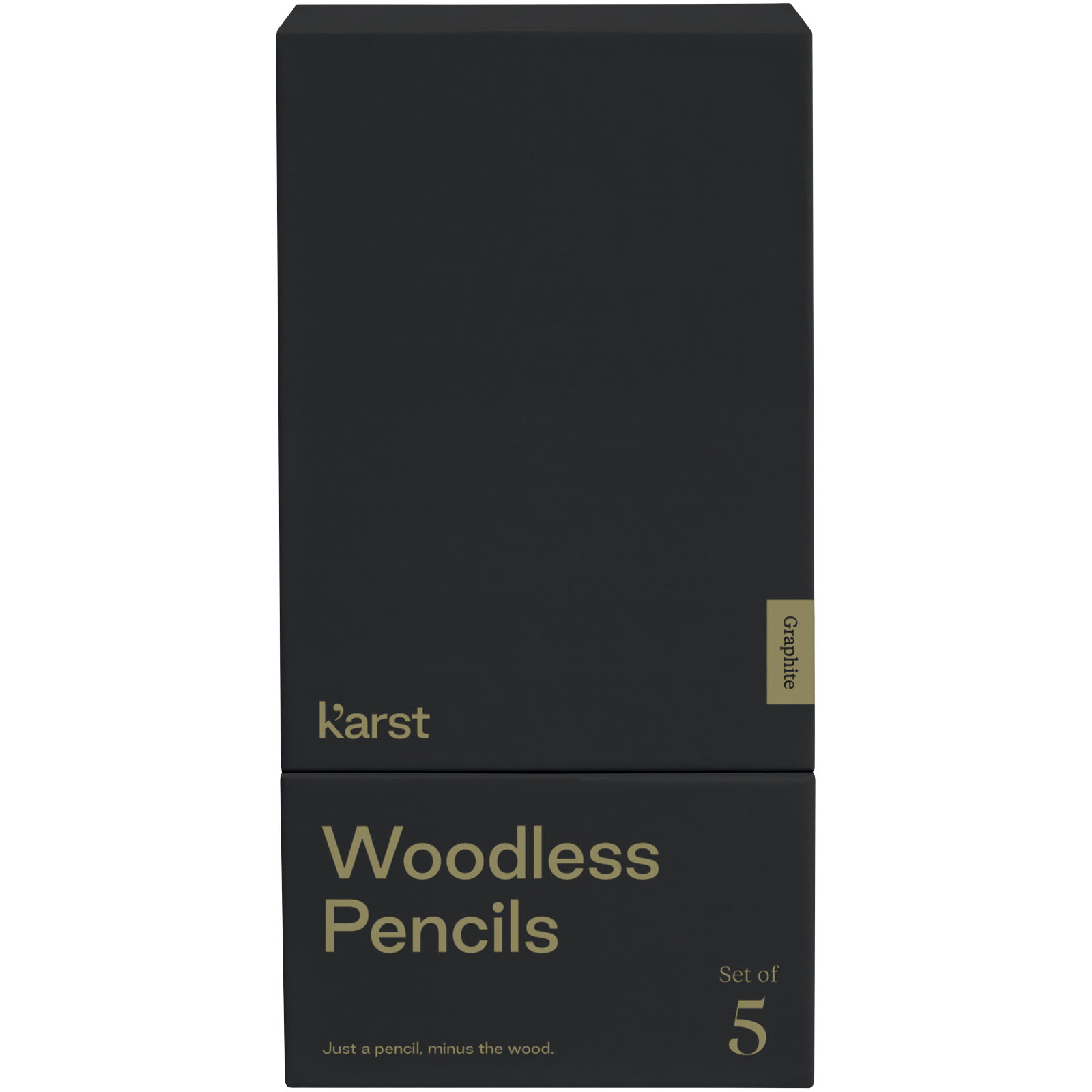 Advertising Pencils - Karst® 5-pack 2B woodless graphite pencils - 1