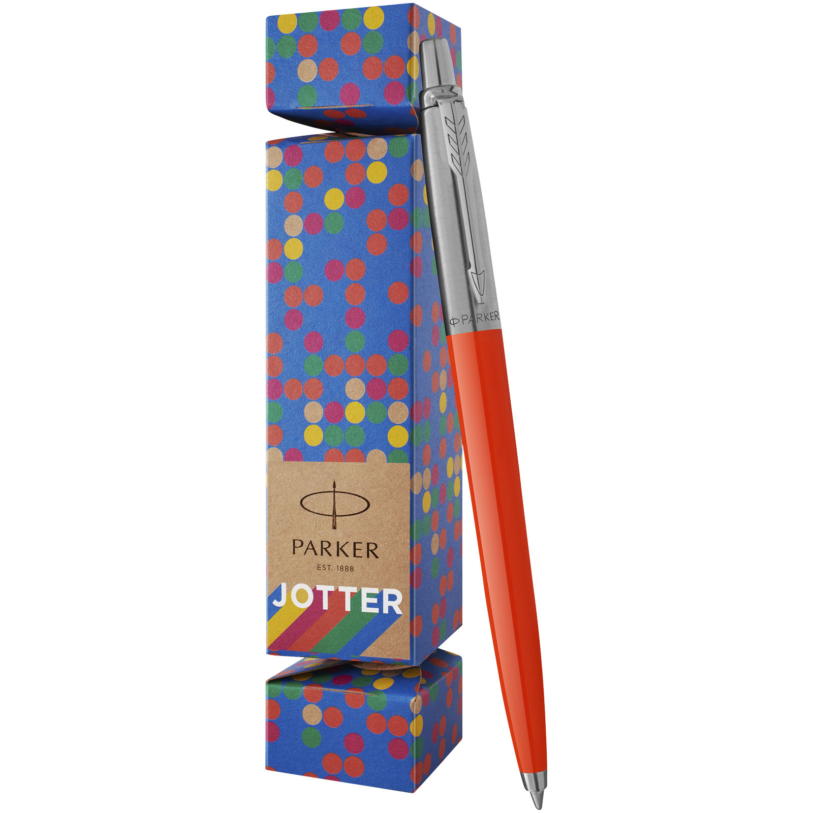 Parure de stylos publicitaires - Coffret cadeau stylo Jotter Cracker Parker - 0