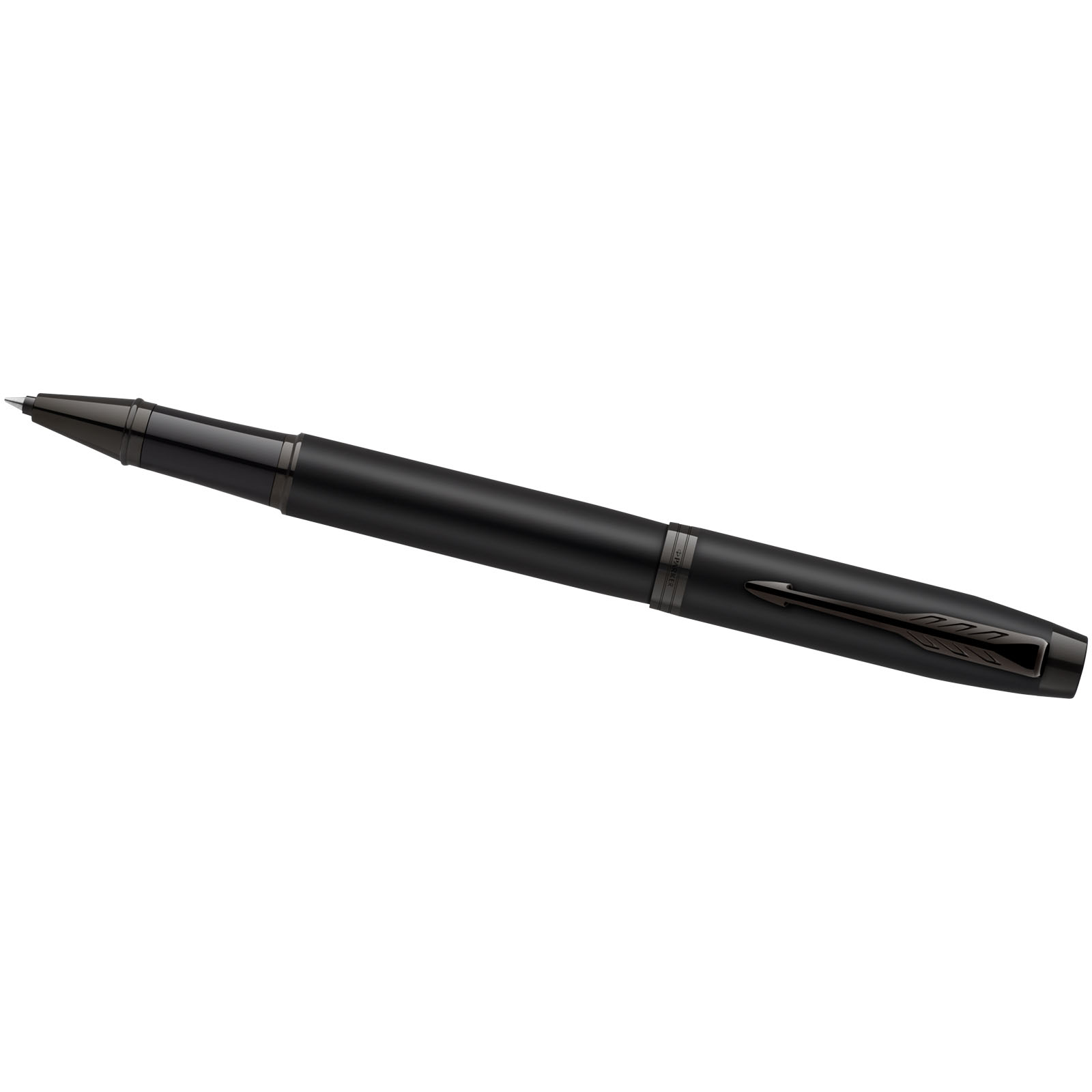 Parure de stylos publicitaires - Parure IM avec stylo roller et stylo bille achromatiques Parker - 5