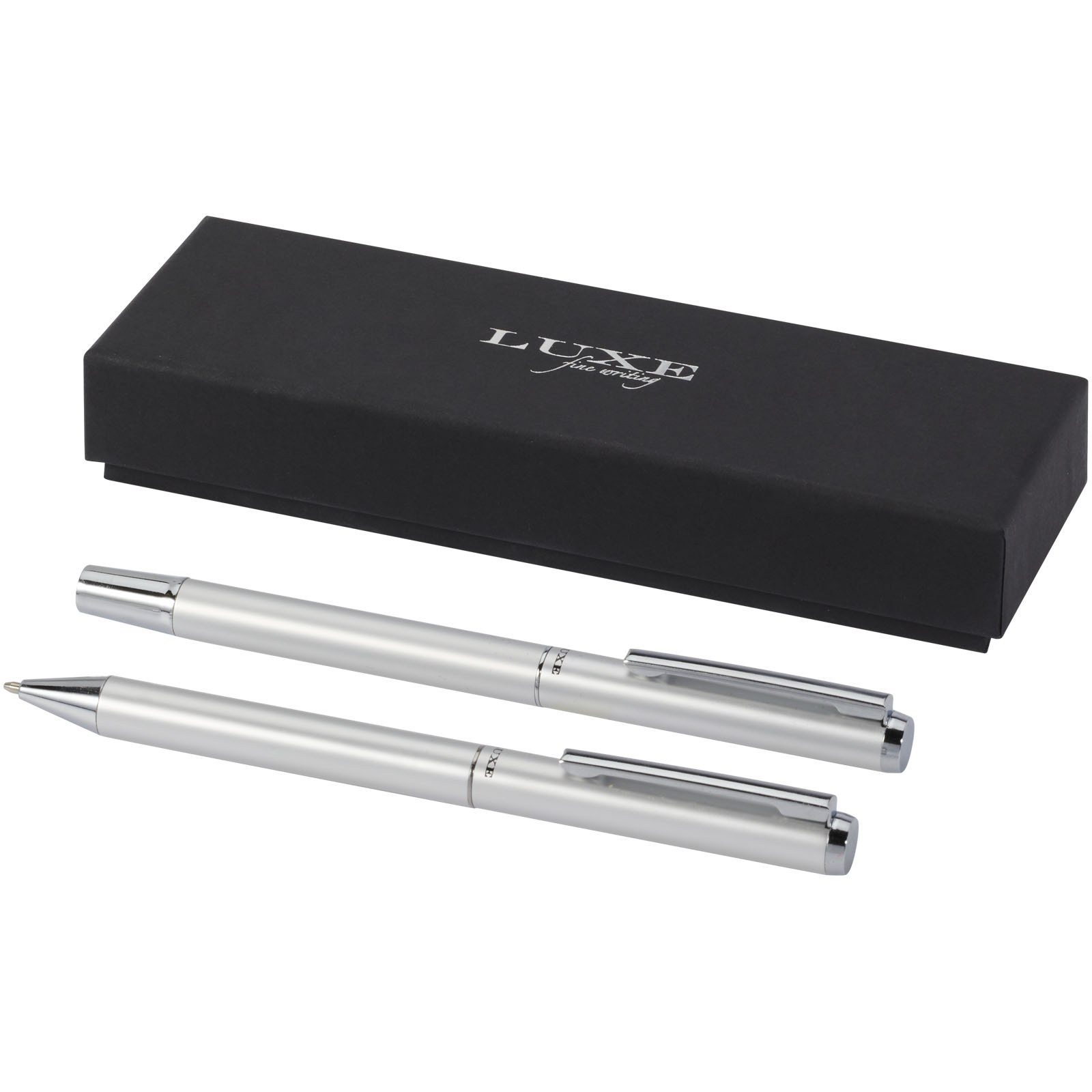 Advertising Gift sets - Lucetto recycled aluminium ballpoint and rollerball pen gift set - 0