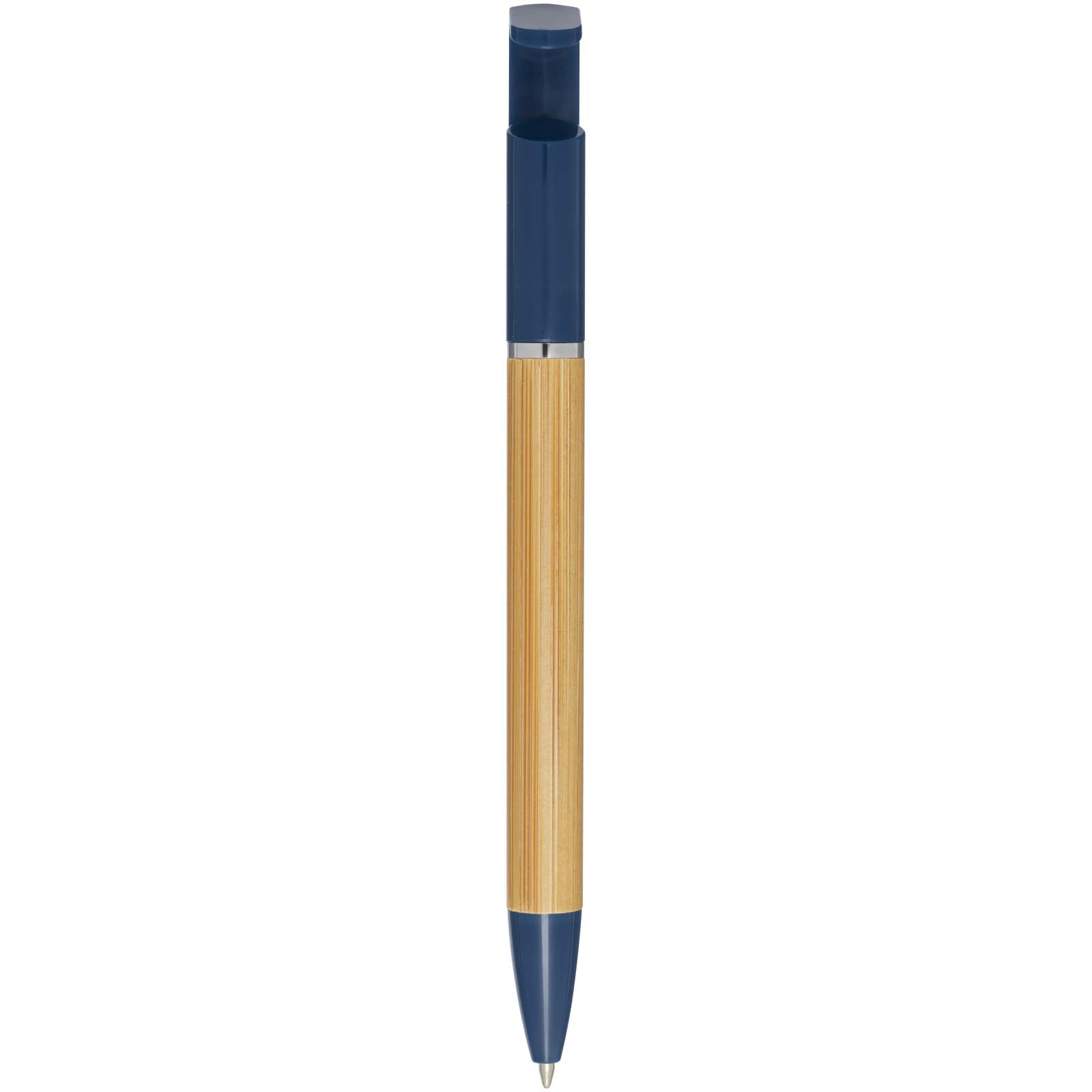 Stylos-bille publicitaires - Stylo support de téléphone Delfina (encre noire) - 2
