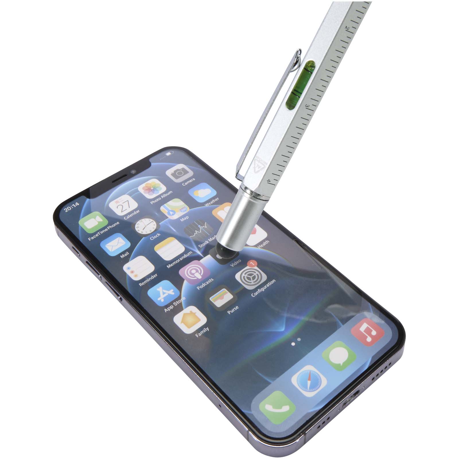 Advertising Ballpoint Pens - Dora recycled aluminium multifunctional pen (black ink) - 5