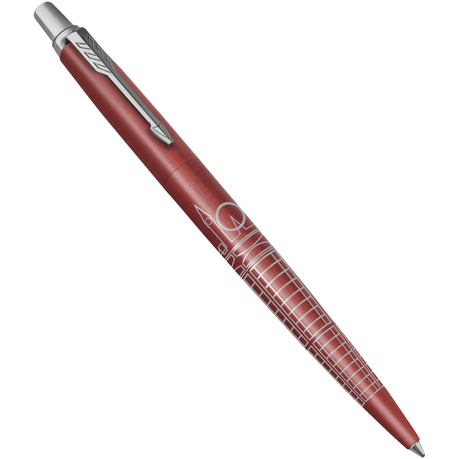 Stylos-bille publicitaires - Stylo bille Parker Jotter SE Global Icons (encre bleue) - 3