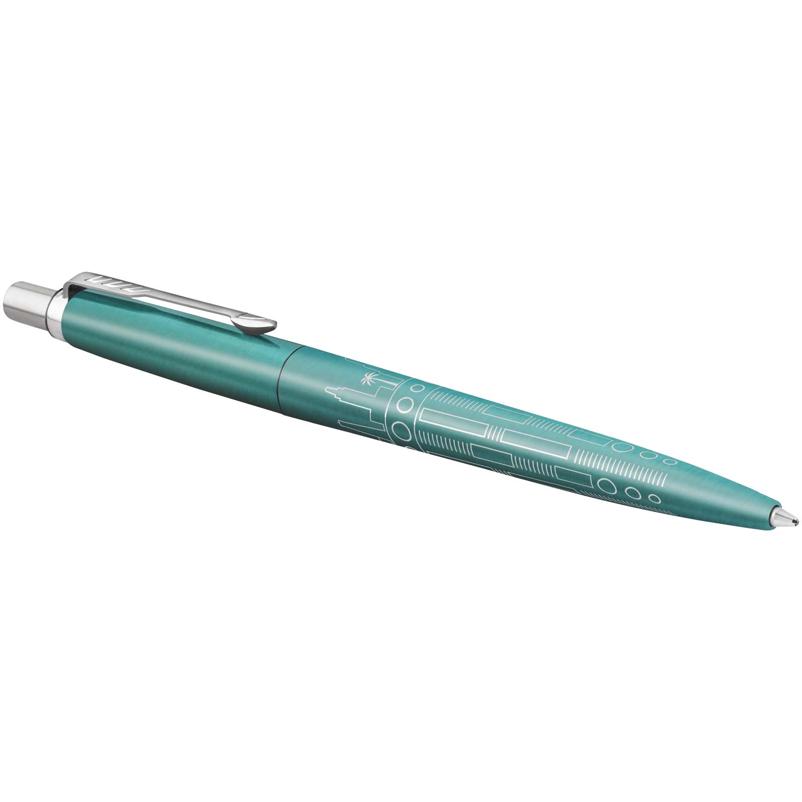 Advertising Ballpoint Pens - Parker Jotter SE Global Icons colour trim ballpoint pen (blue ink) - 2