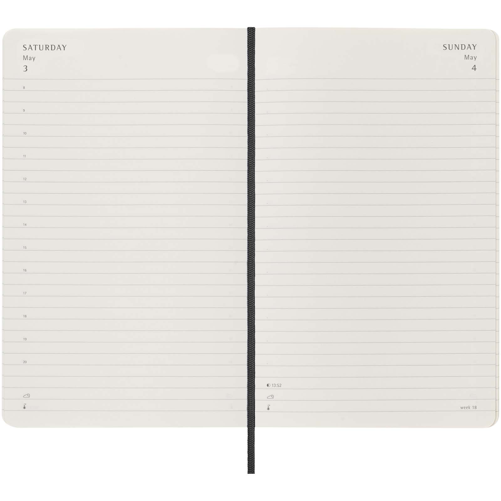 Bloc-notes couverture souple publicitaires - Agenda L quotidien 12 mois Moleskine à couverture souple - 4