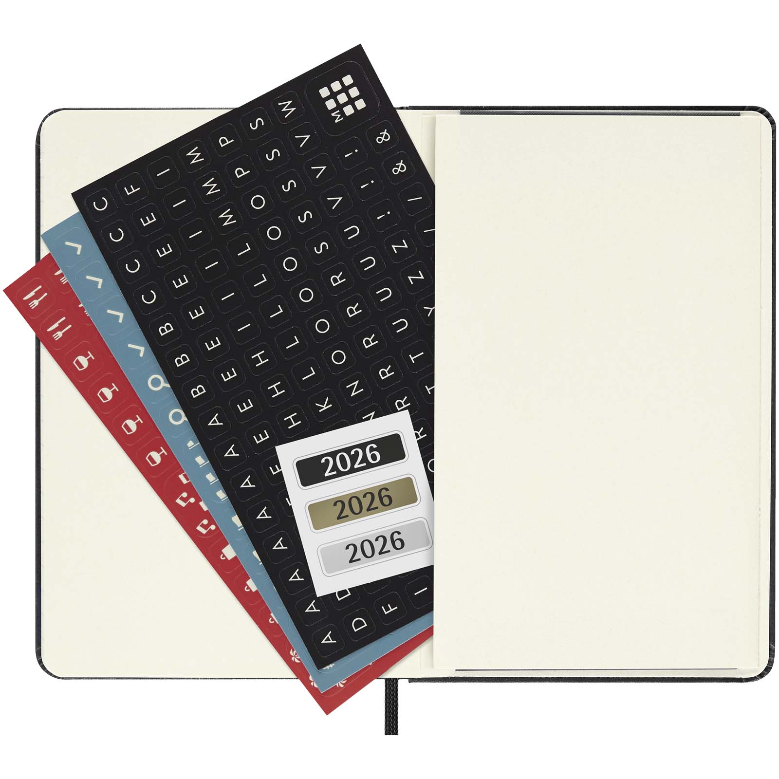 Bloc-notes couverture rigide publicitaires - Agenda de poche quotidien 12 mois Moleskine à couverture rigide - 3