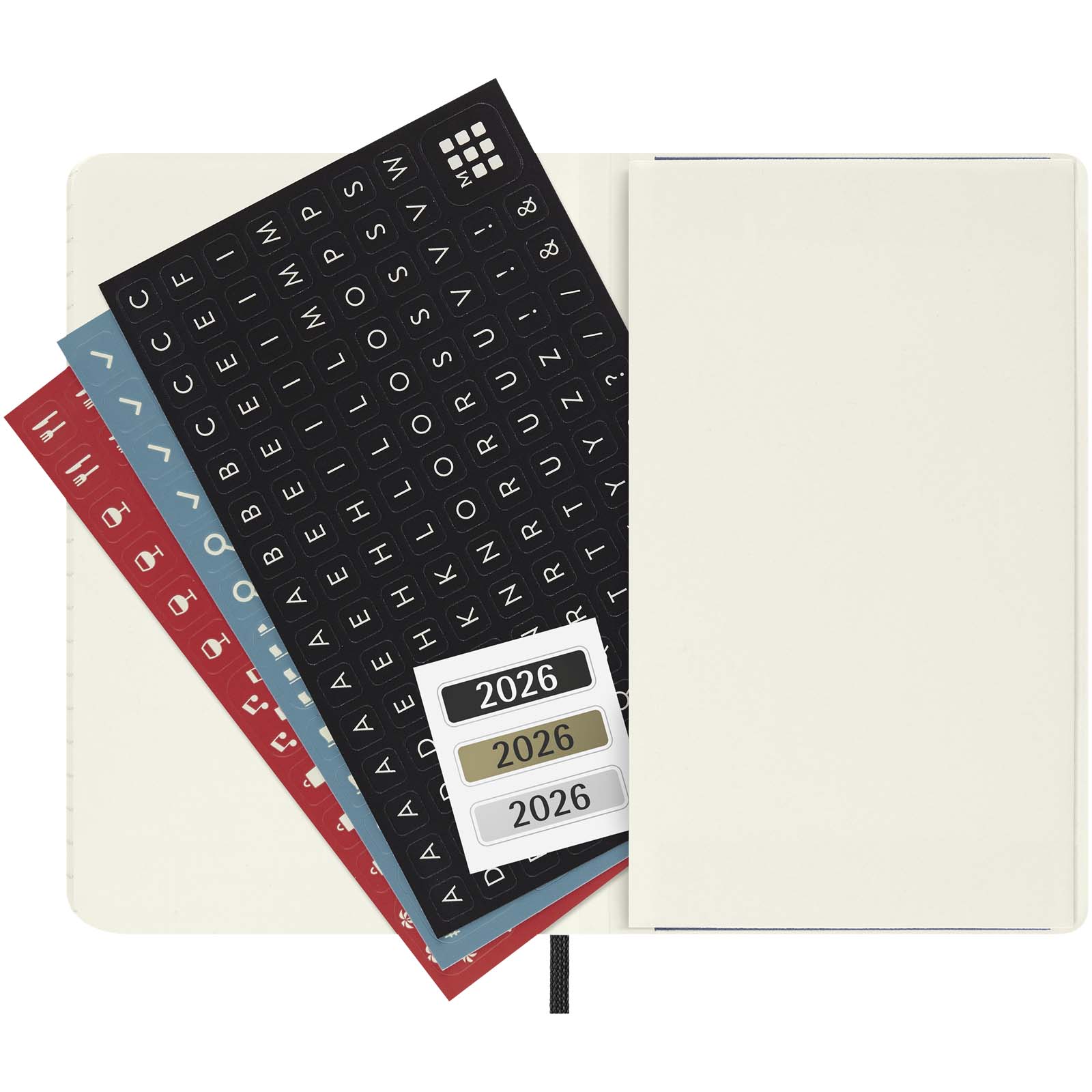 Bloc-notes couverture souple publicitaires - Agenda de poche hebdomadaire 12 mois Moleskine à couverture souple - 3