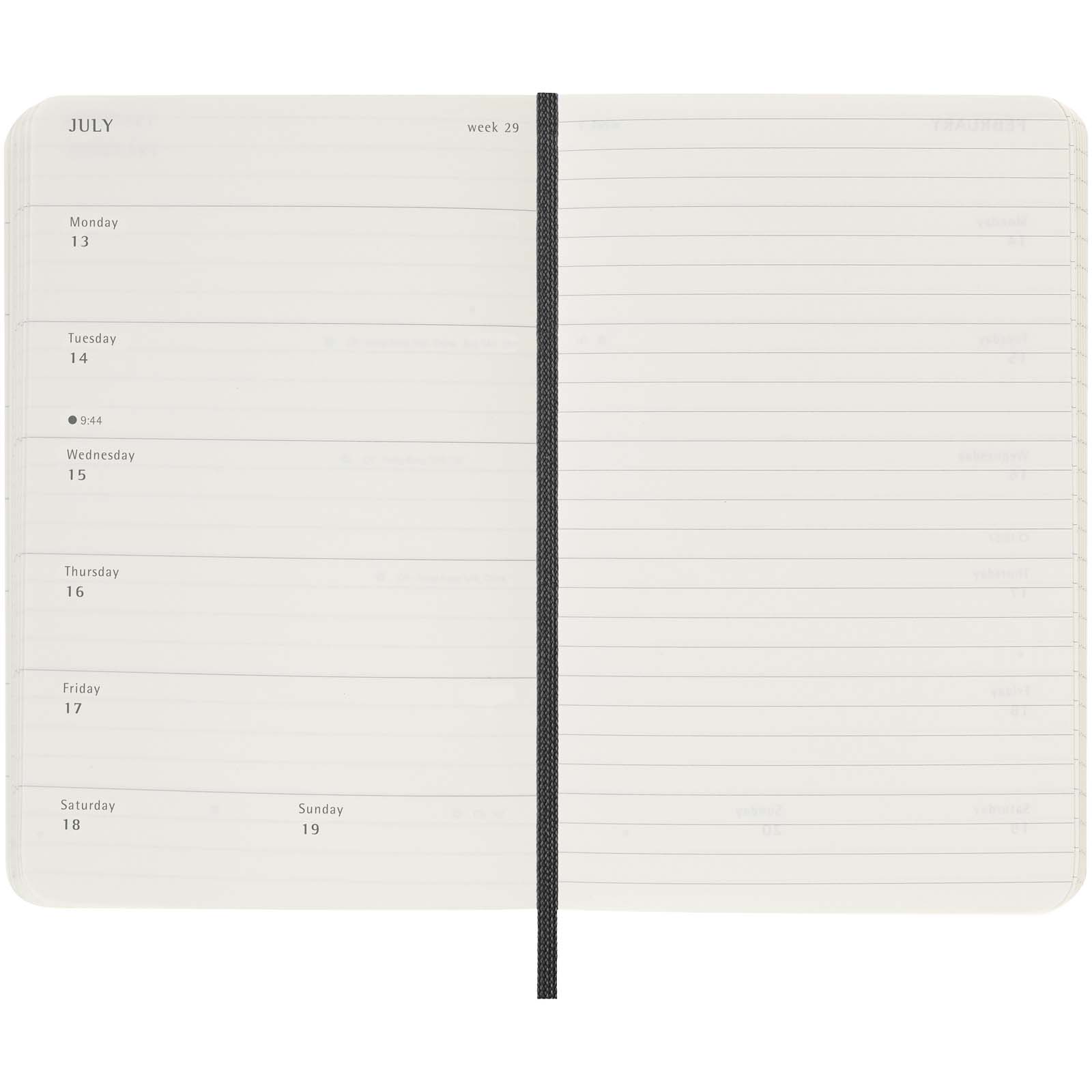 Bloc-notes couverture souple publicitaires - Agenda de poche hebdomadaire 12 mois Moleskine à couverture souple - 5