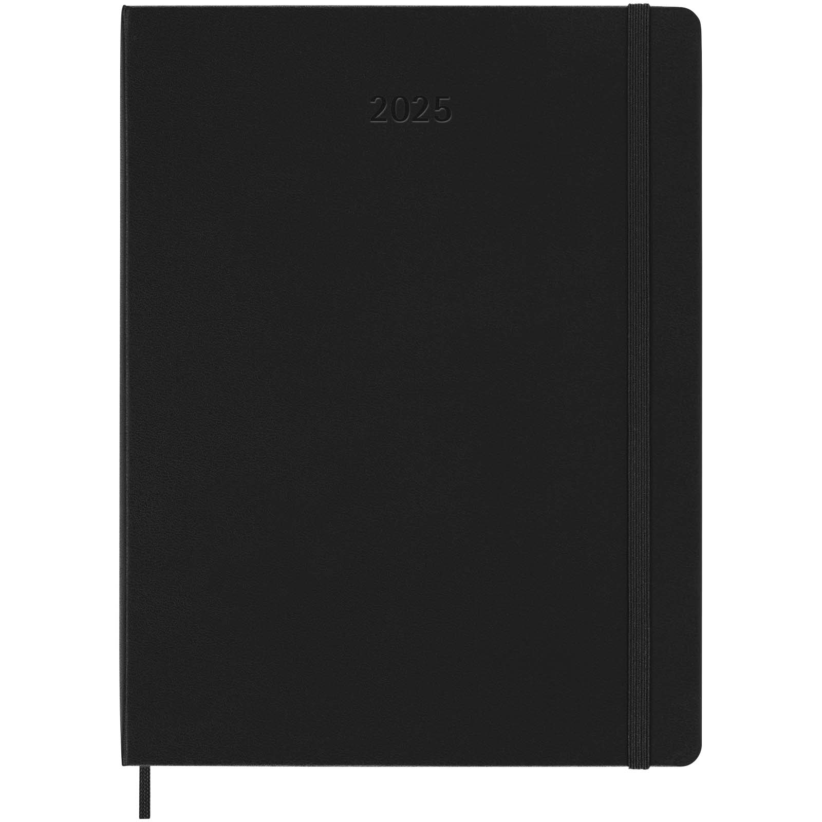 Bloc-notes couverture rigide publicitaires - Agenda XL hebdomadaire 12 mois Moleskine à couverture rigide - 1