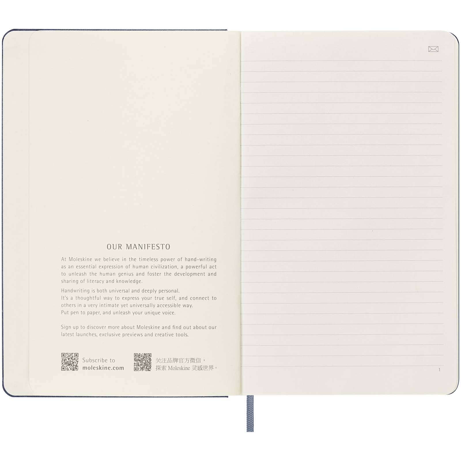 Bloc-notes couverture rigide publicitaires - Carnet L Moleskine Smart - ligné - 4