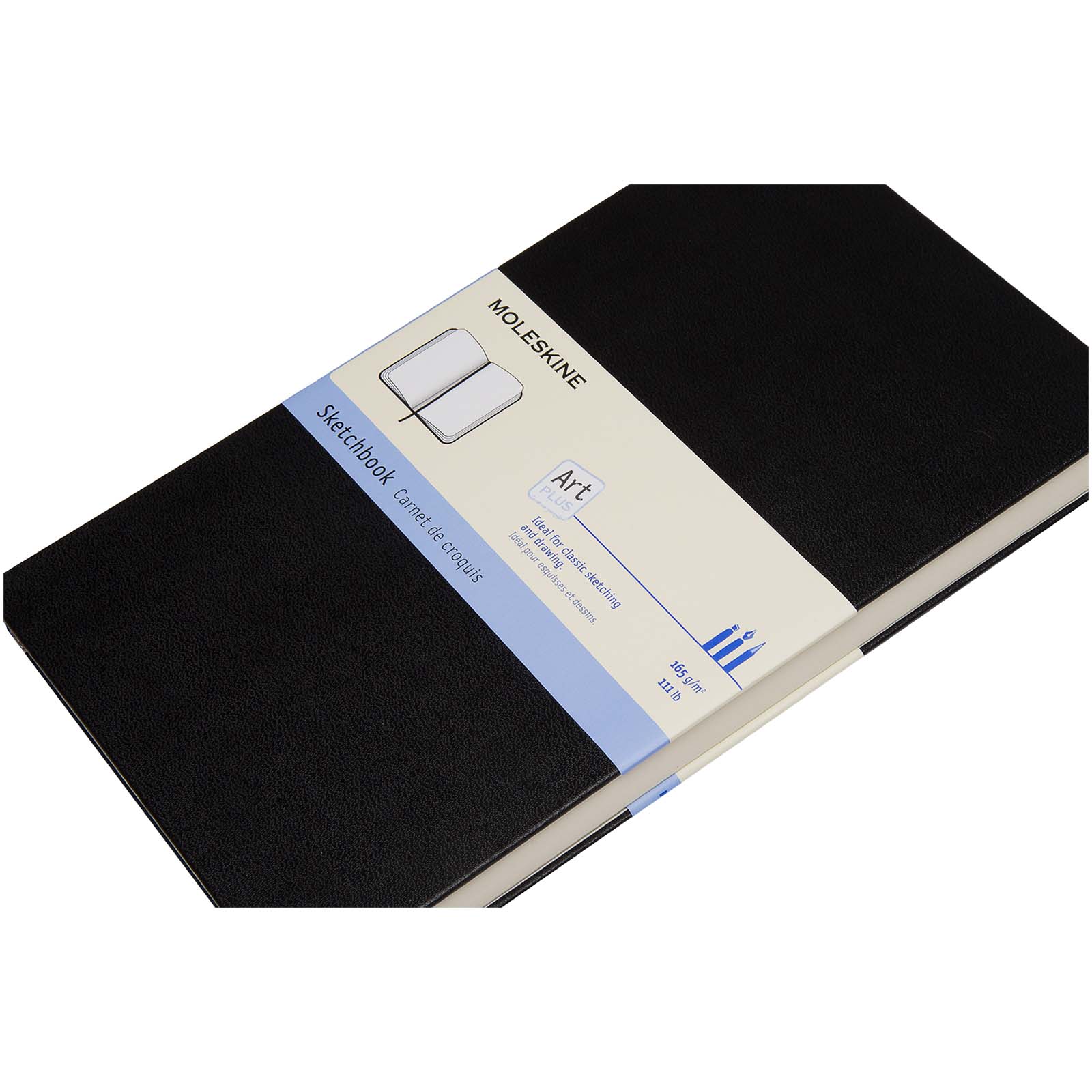 Bloc-notes couverture rigide publicitaires - Grand carnet de croquis Moleskine - 2