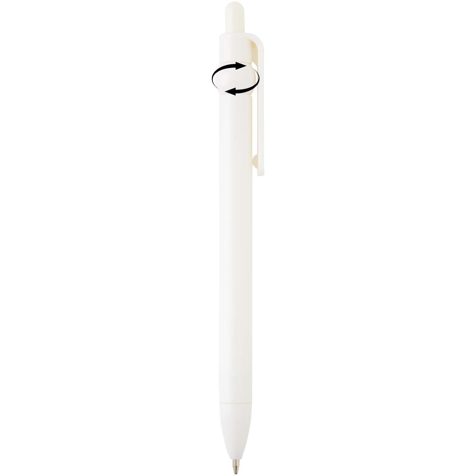 Stylos-bille publicitaires - Stylo bille Fidget en plastique recyclé (encre noire) - 4