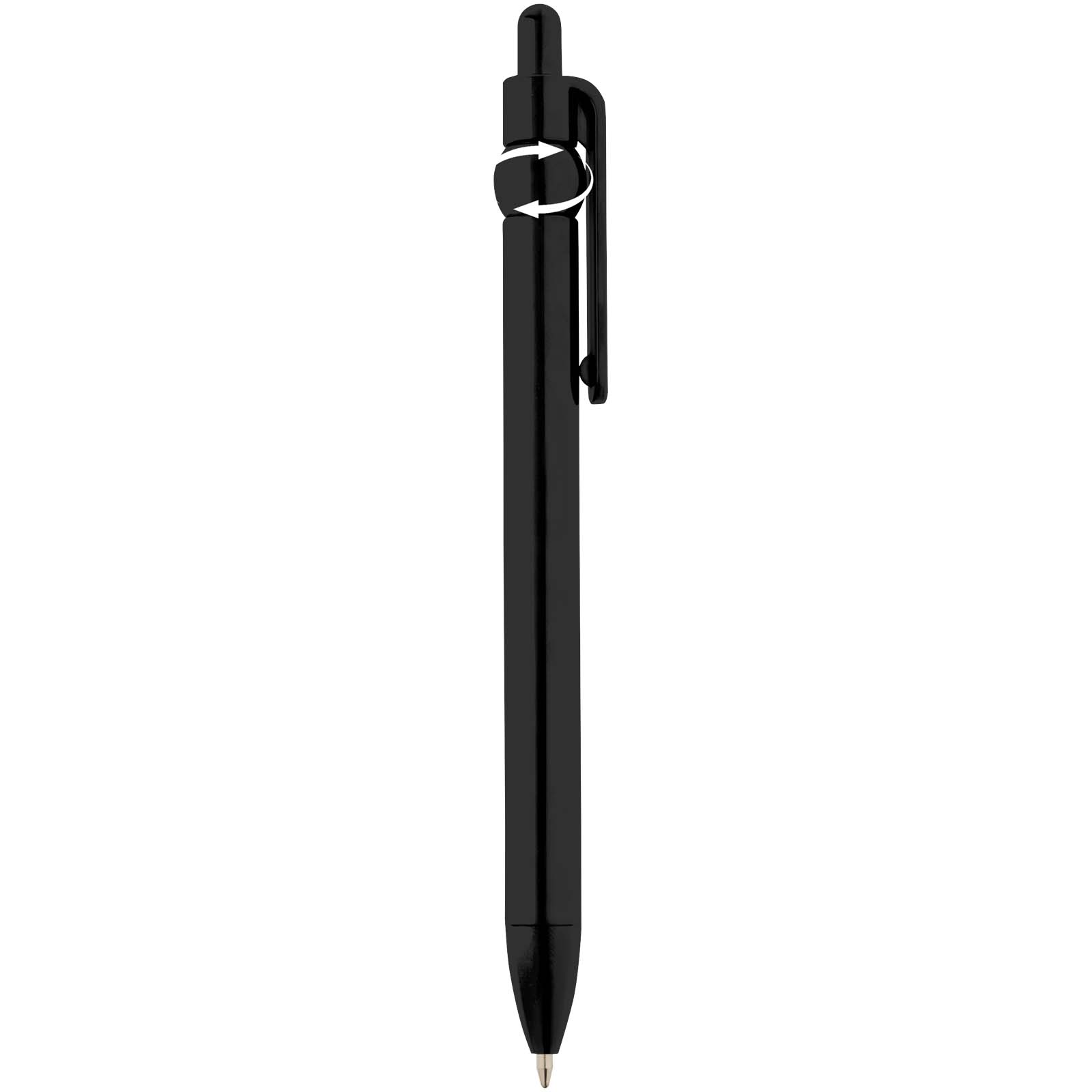 Stylos-bille publicitaires - Stylo bille Fidget en plastique recyclé (encre noire) - 4