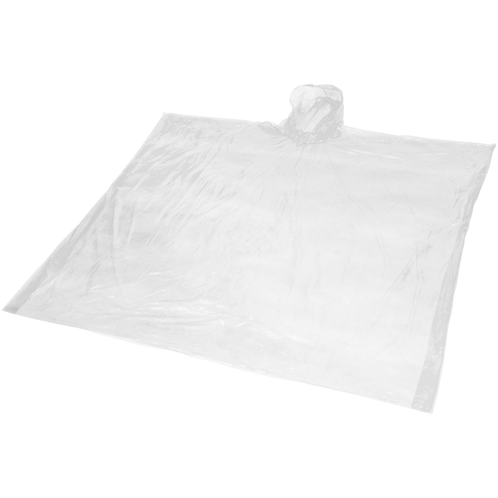 Advertising Rain Ponchos - Mayan recycled plastic disposable rain poncho with storage pouch - 0