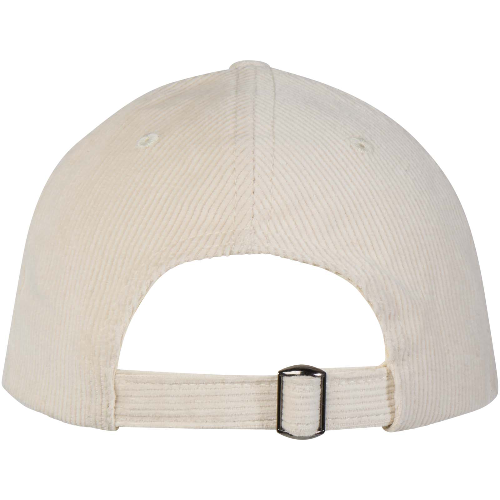 Casquettes et chapeaux publicitaires - Casquette 6 panneaux Hutton en velours côtelé recyclé - 2