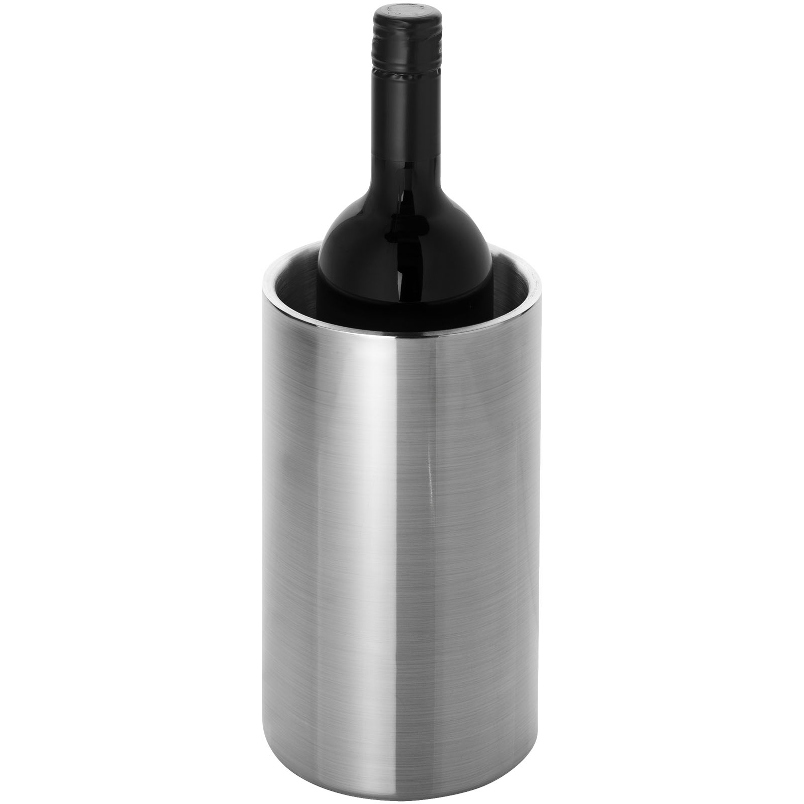 Accessoires pour le vin publicitaires - Seau à vin Cielo à double paroi en acier inoxydable - 0