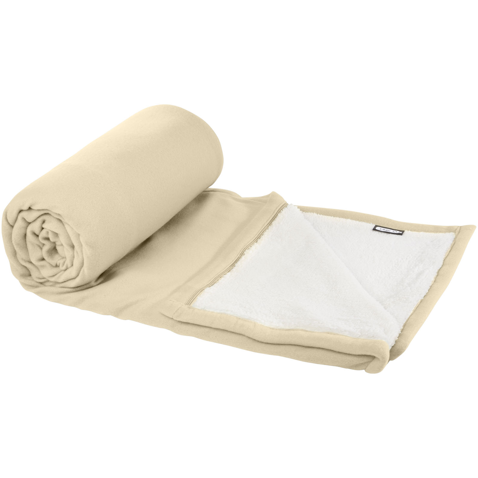 Advertising Blankets - Marigold GRS certified RPET polar fleece and sherpa blanket - 3