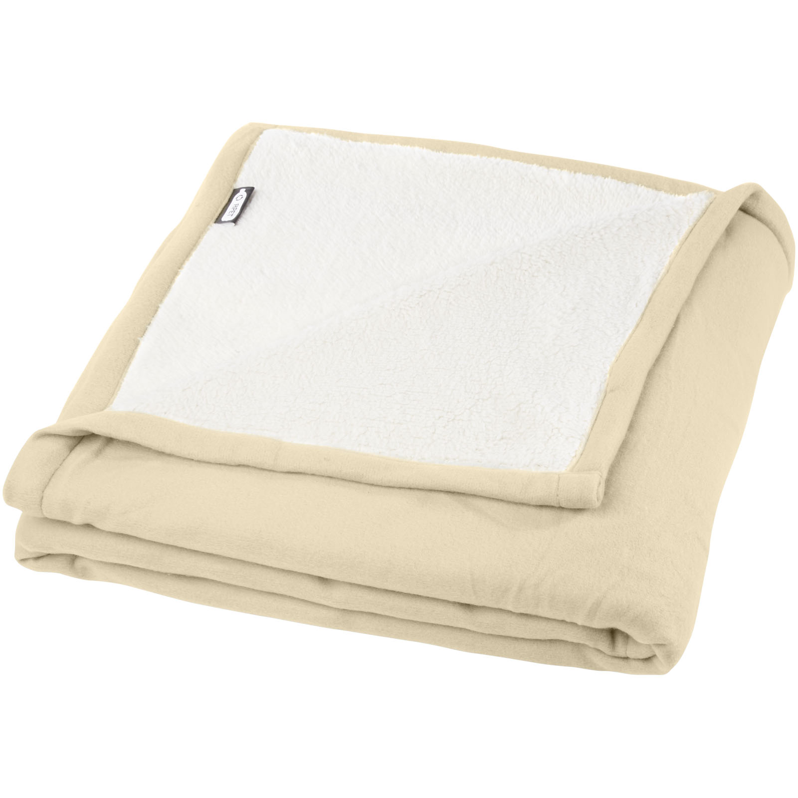 Advertising Blankets - Marigold GRS certified RPET polar fleece and sherpa blanket - 4