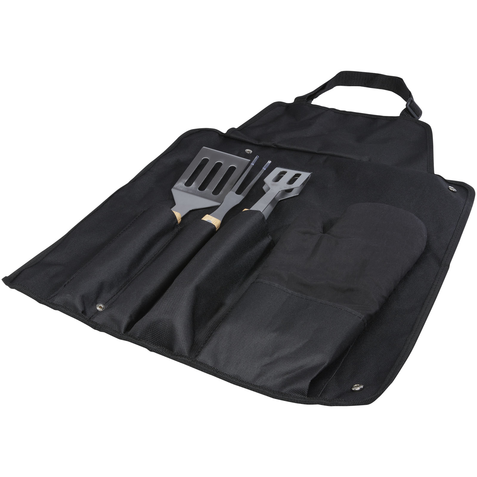 Advertising BBQ Accessories - Gril 3-piece BBQ tools set and glove  - 0