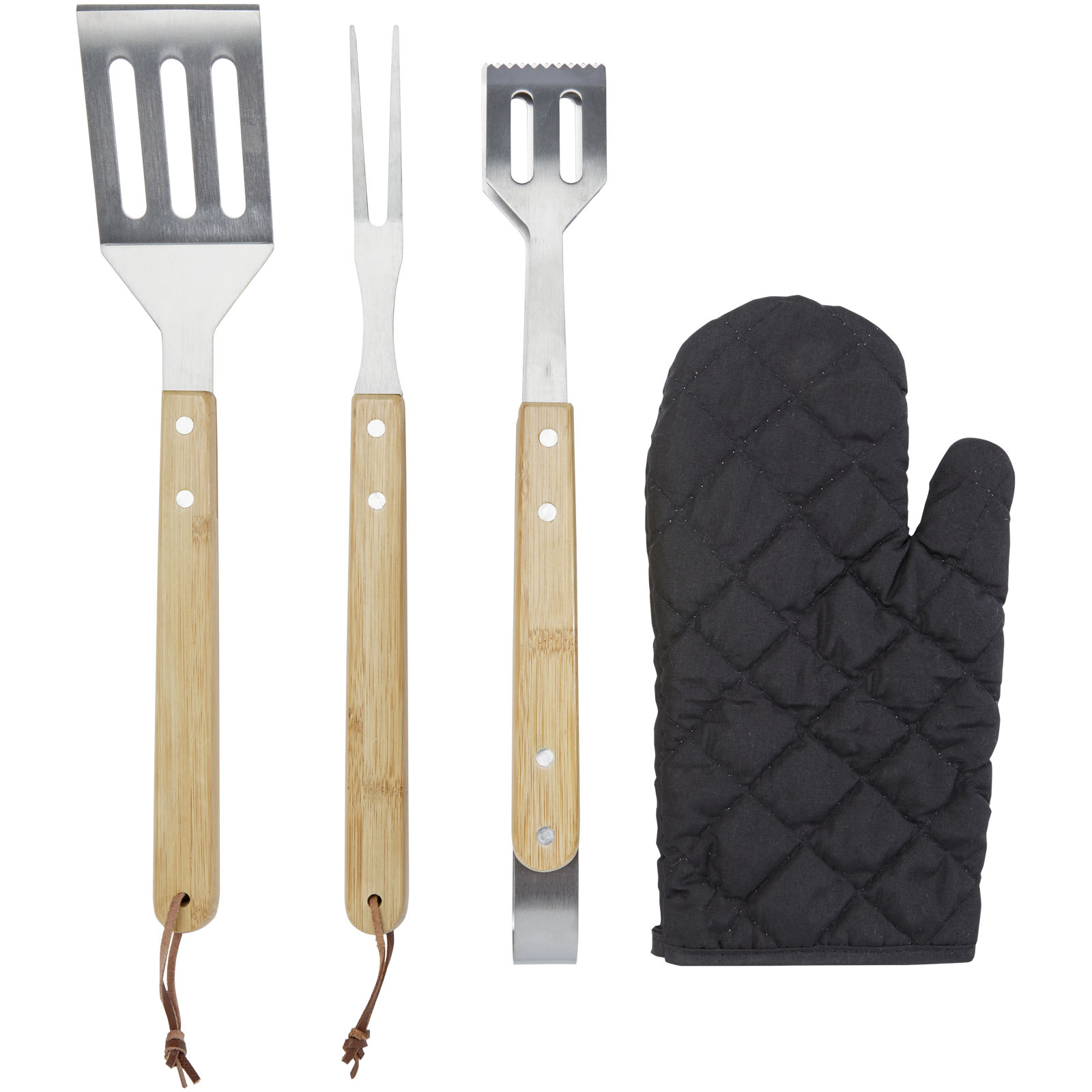 Advertising BBQ Accessories - Gril 3-piece BBQ tools set and glove  - 3