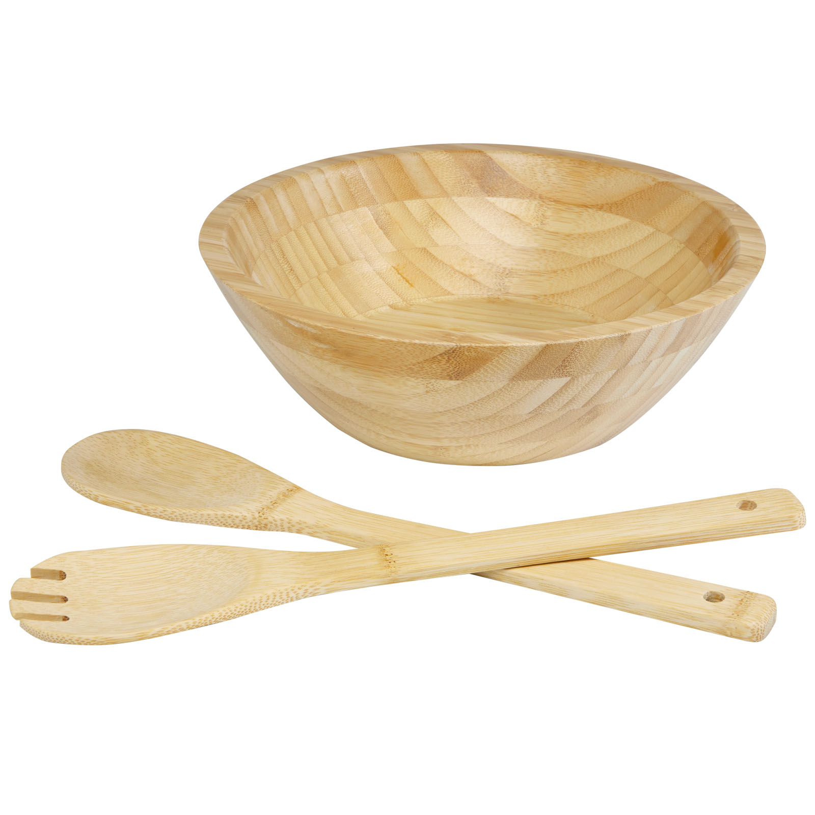 Advertising Kitchenware - Argulls bamboo salad bowl and tools