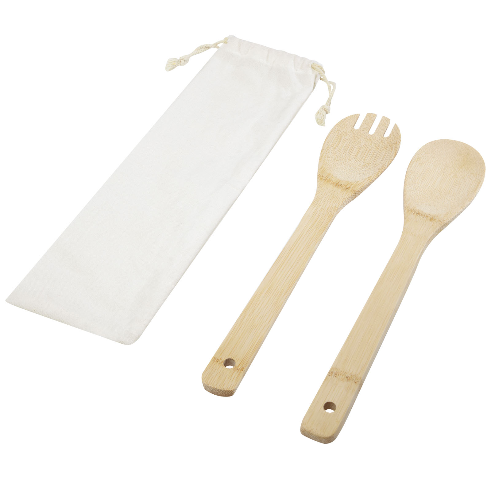 Advertising Kitchenware - Endiv bamboo salad spoon and fork - 0