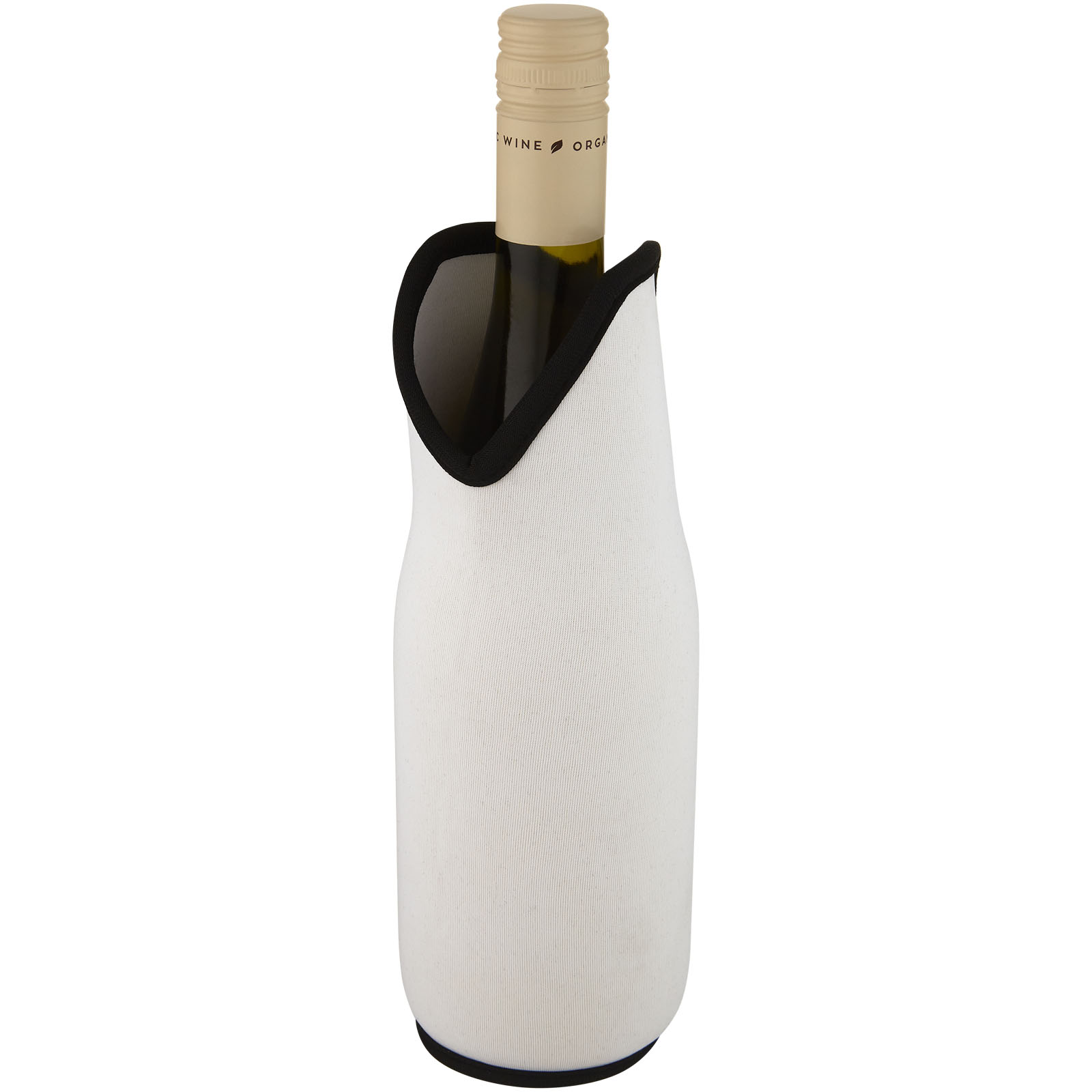 Accessoires pour le vin publicitaires - Manchon Noun en néoprène recyclé pour bouteille de vin - 0