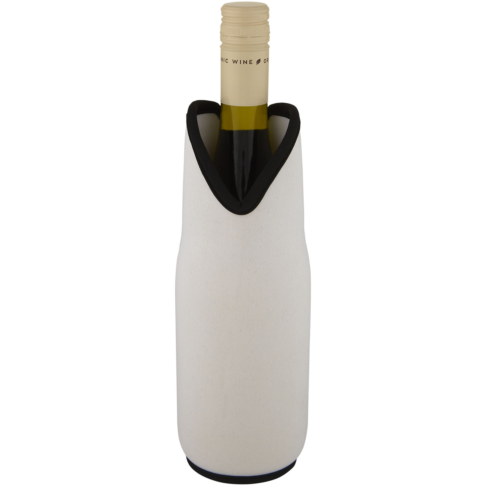 Accessoires pour le vin publicitaires - Manchon Noun en néoprène recyclé pour bouteille de vin - 3