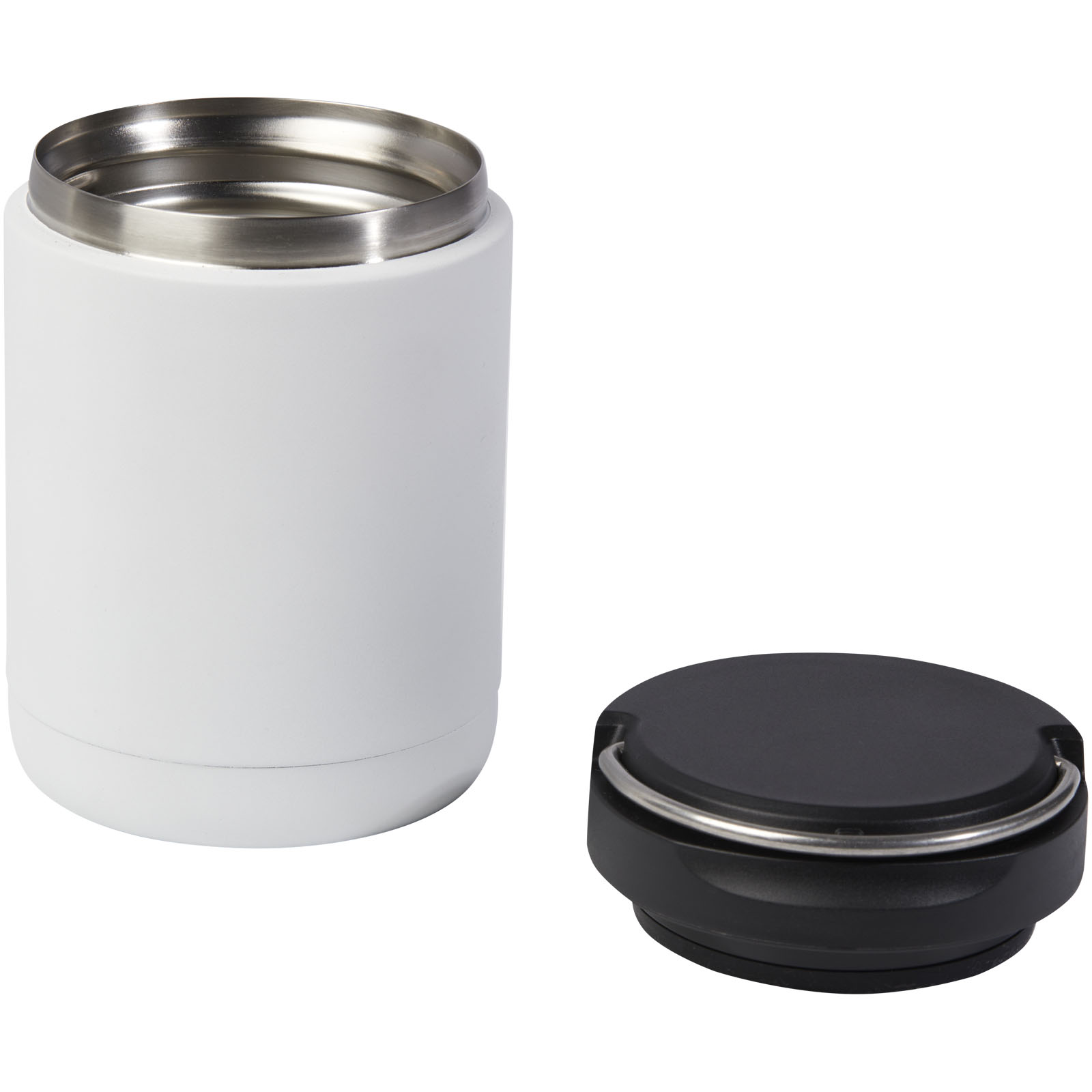 Advertising Lunch Boxes - Doveron 500 ml recycled stainless steel insulated lunch pot - 4