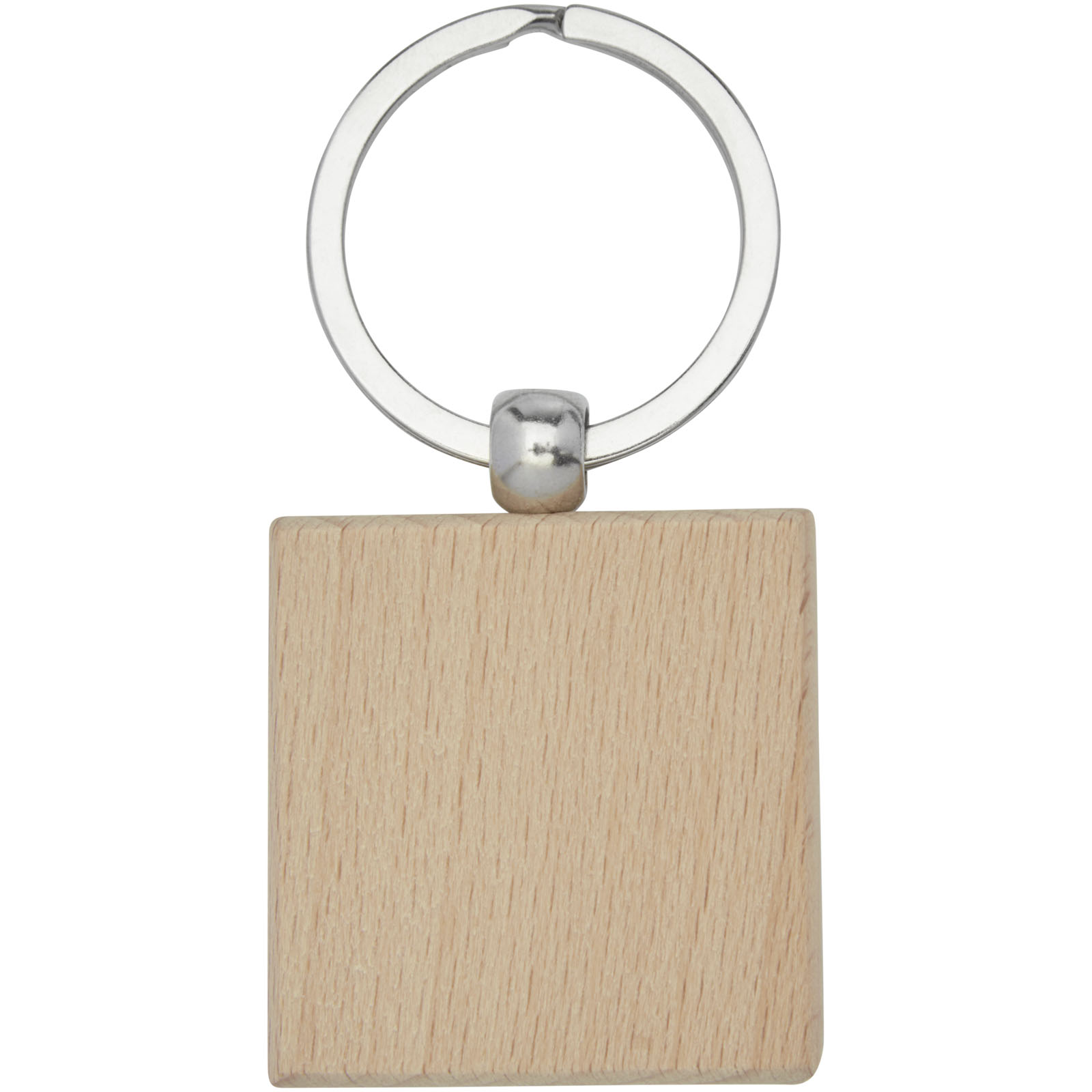 Porte-clés publicitaires - Porte-clés carré Gioia en bois de hêtre - 2