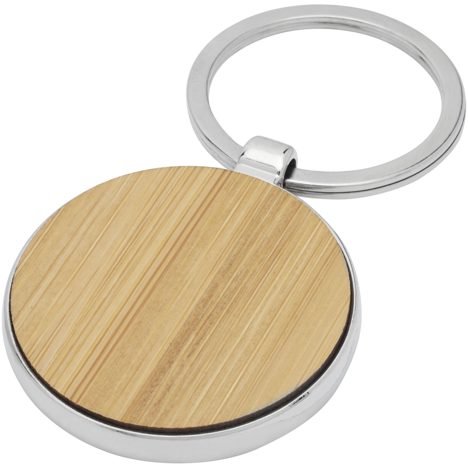 Advertising Keychains & Keyrings - Nino bamboo round keychain - 0
