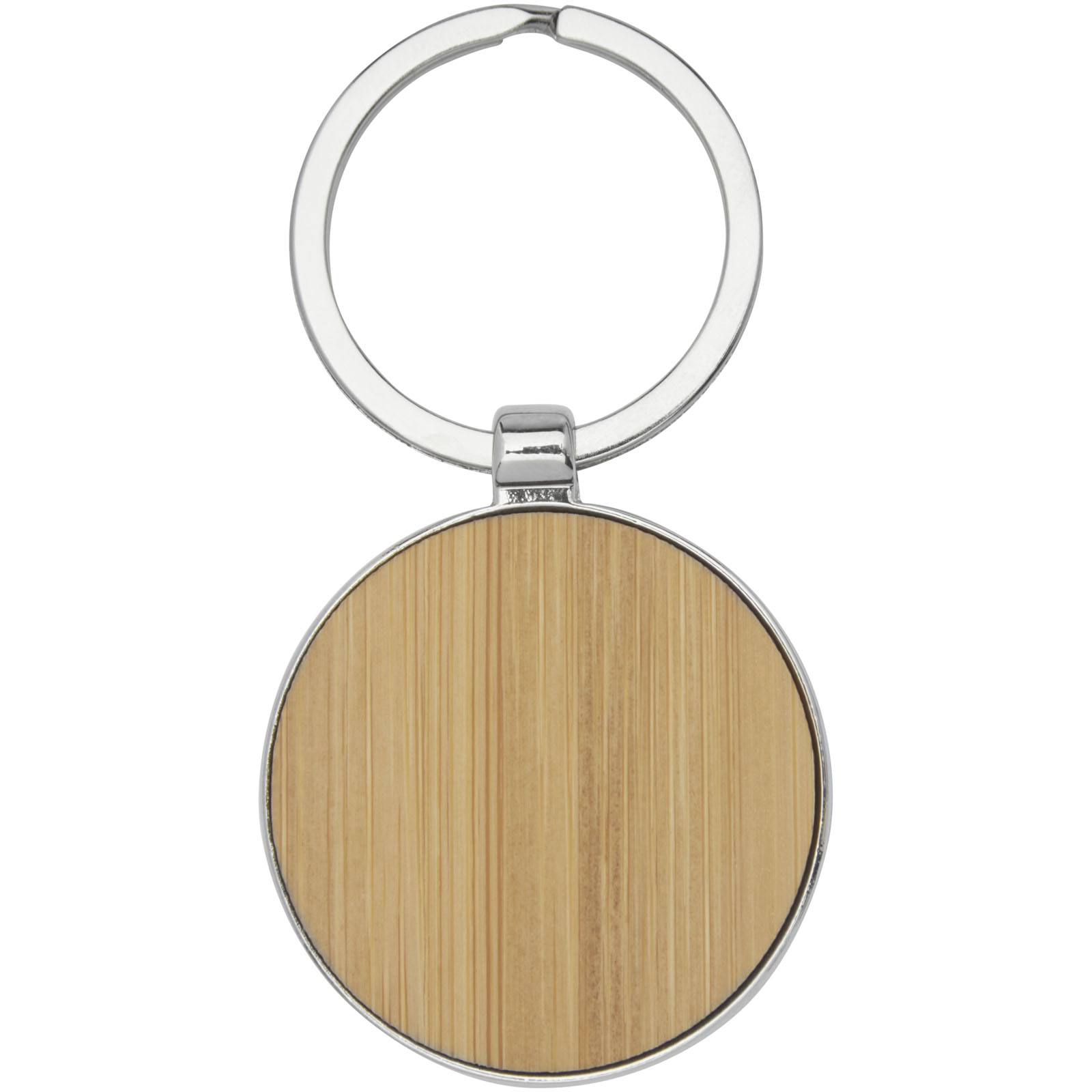 Advertising Keychains & Keyrings - Nino bamboo round keychain - 2