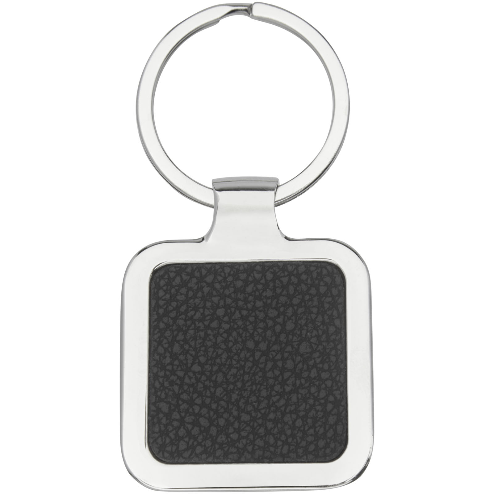 Porte-clés publicitaires - Porte-clés carré Piero en PU pour gravure laser - 2