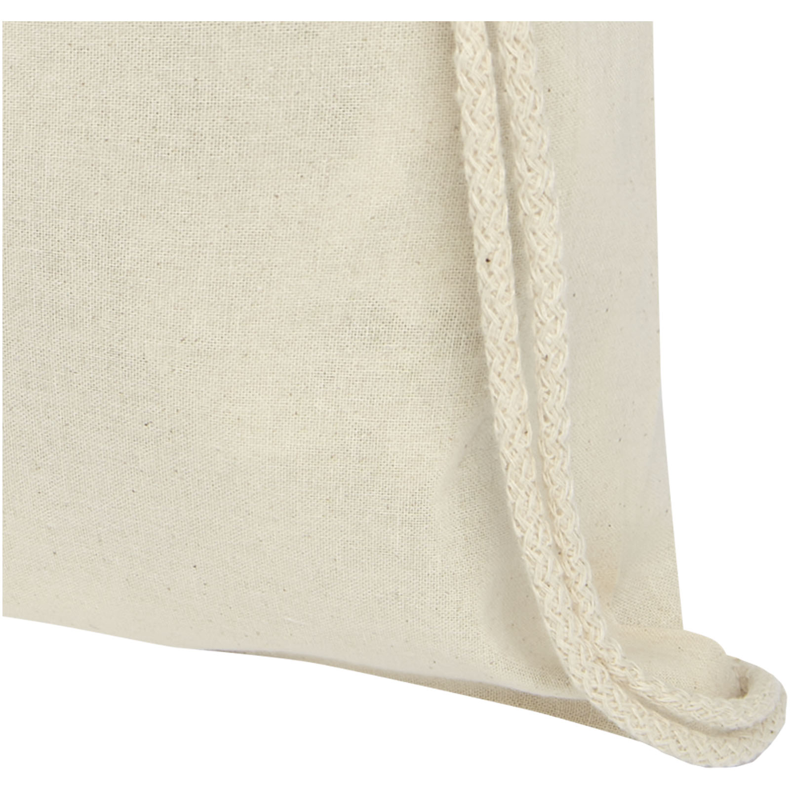 Advertising Drawstring Bags - Oregon 100 g/m² cotton drawstring bag 5L - 3