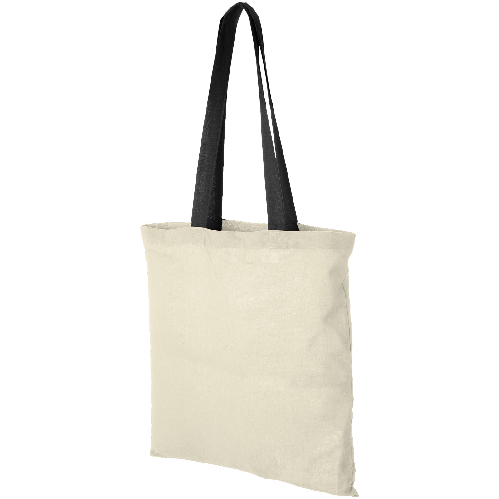 Advertising Cotton Bags - Nevada 100 g/m² cotton tote bag coloured handles 7L - 0
