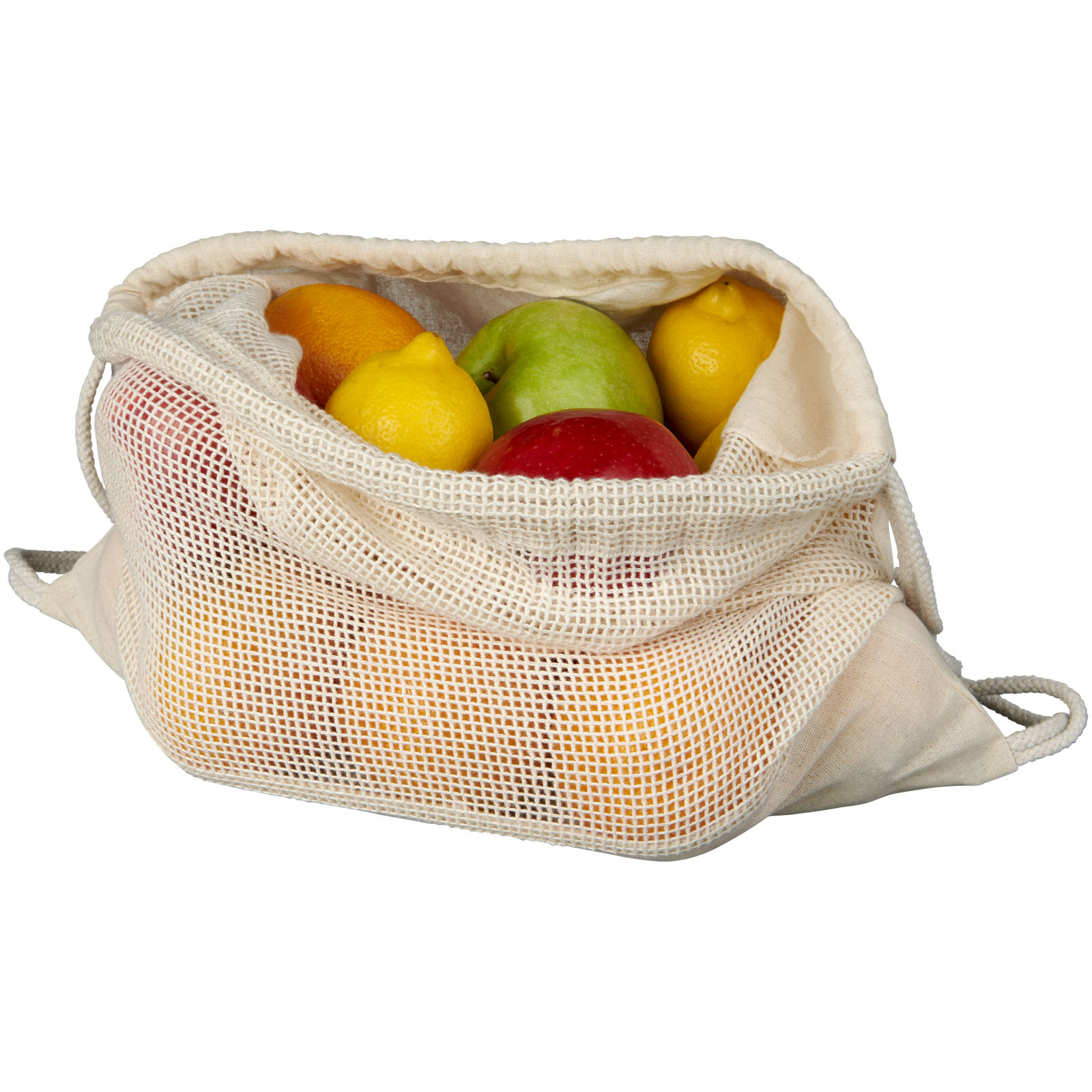 Advertising Drawstring Bags - Maine mesh cotton drawstring bag 5L - 3