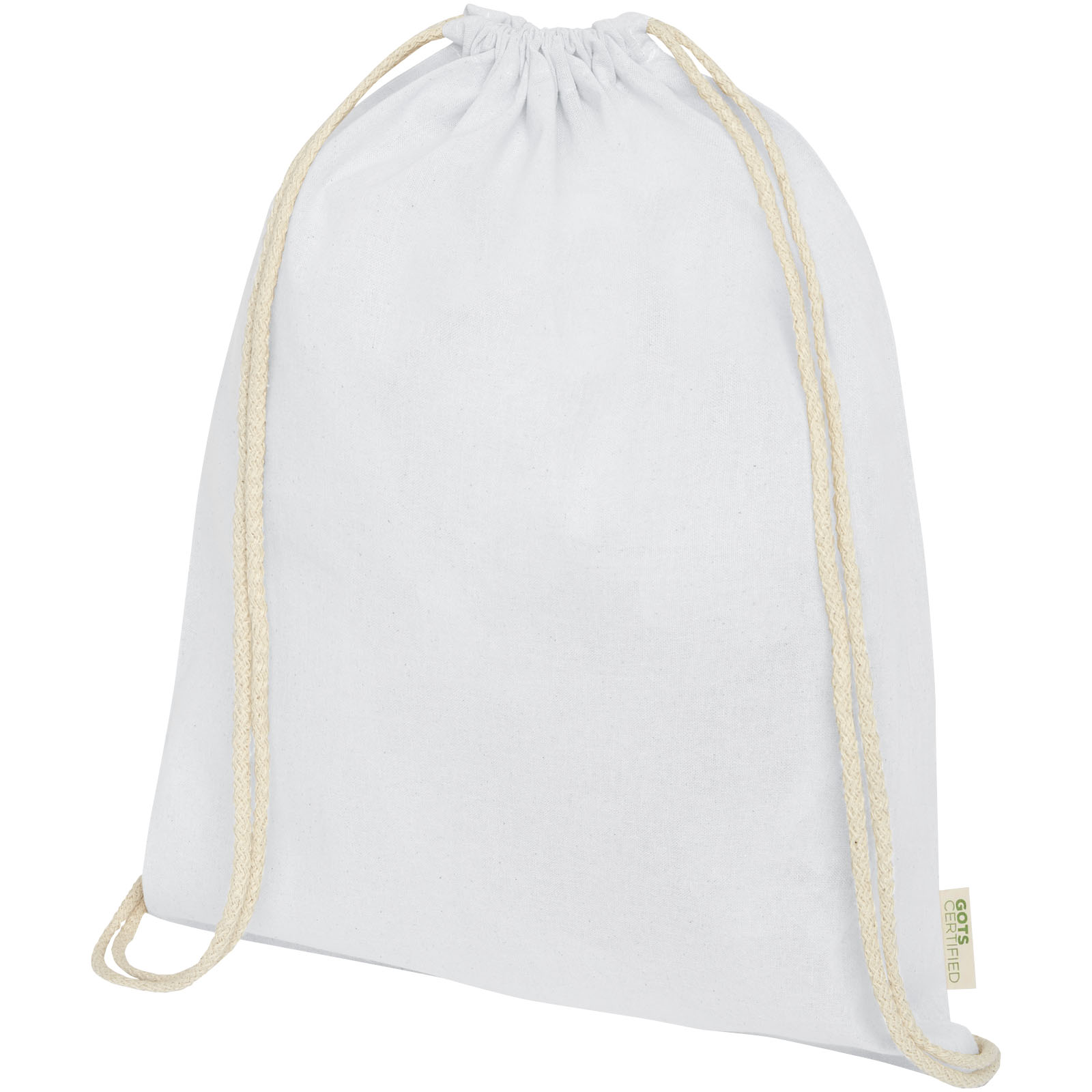 Advertising Drawstring Bags - Orissa 100 g/m² GOTS organic cotton drawstring bag 5L - 0