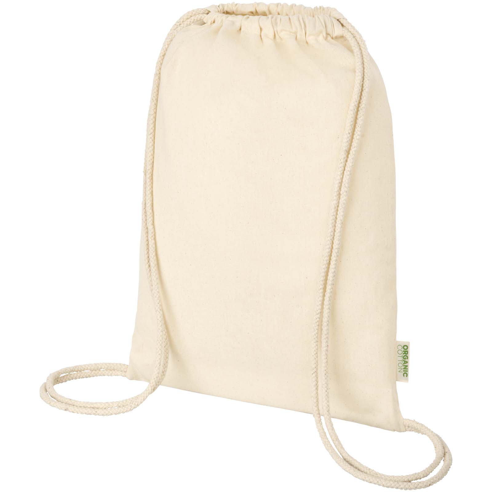 Advertising Drawstring Bags - Orissa 100 g/m² organic cotton drawstring bag 5L