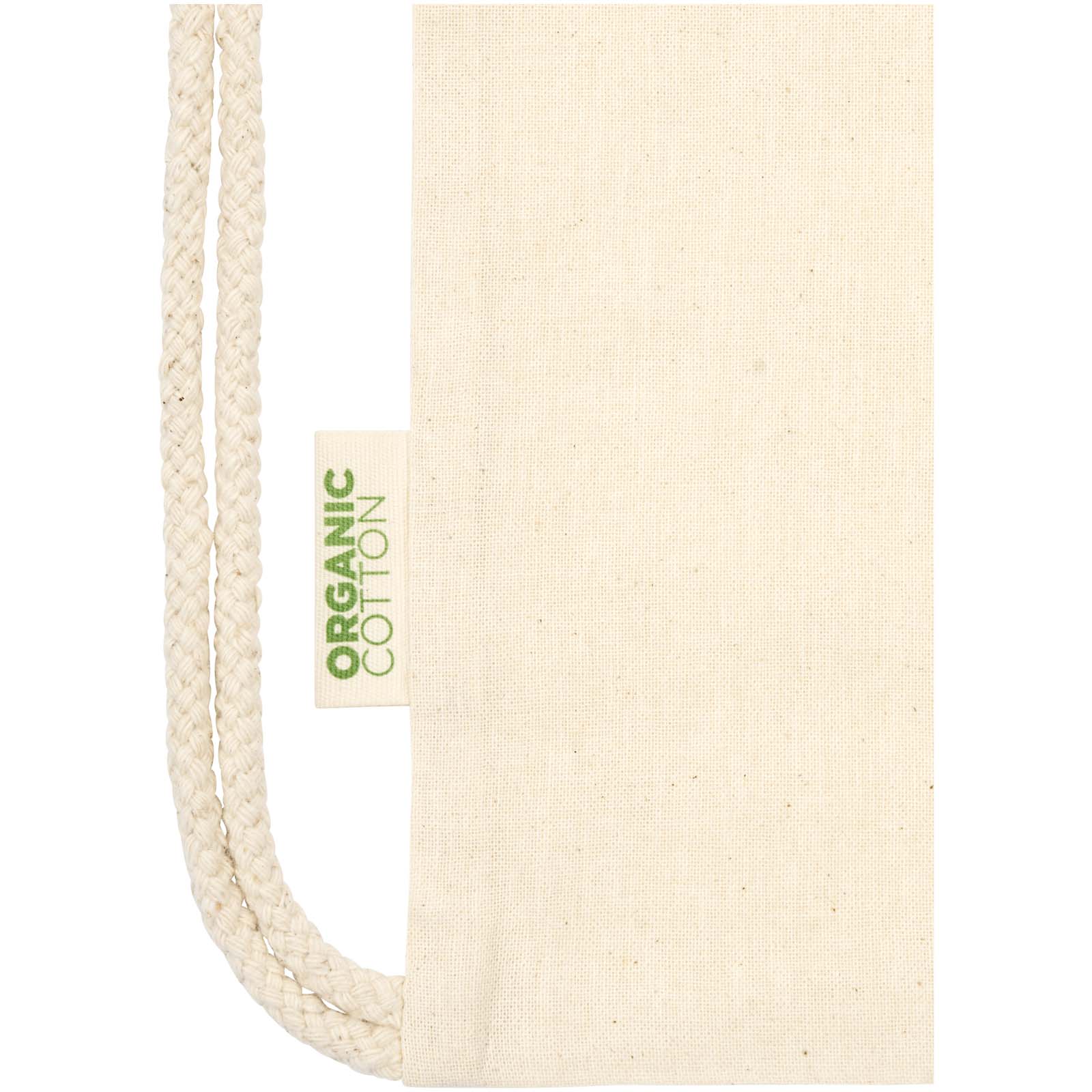 Advertising Drawstring Bags - Orissa 100 g/m² organic cotton drawstring bag 5L - 4