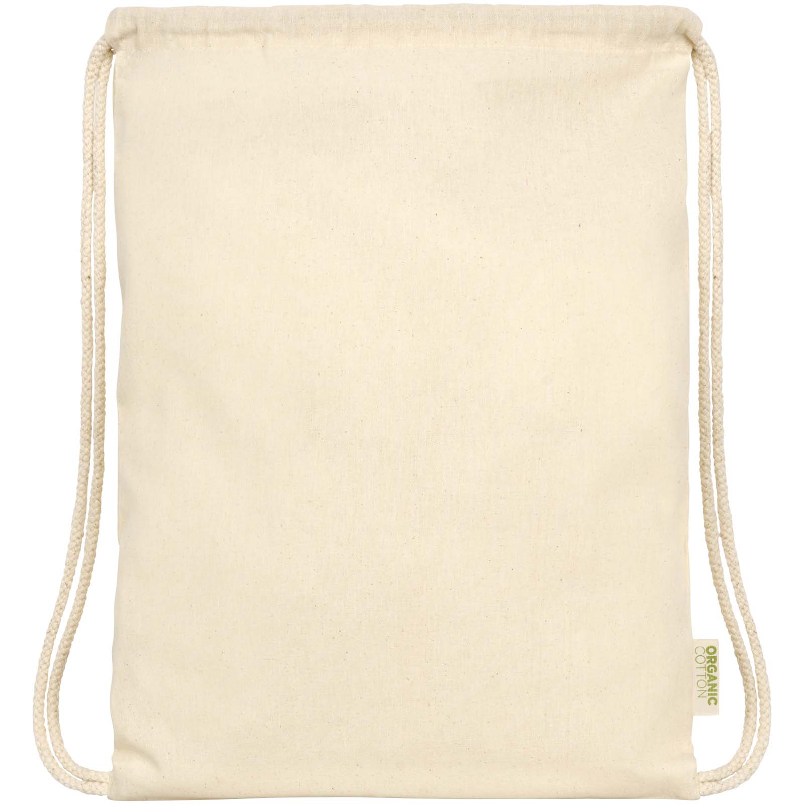 Advertising Drawstring Bags - Orissa 100 g/m² organic cotton drawstring bag 5L - 1