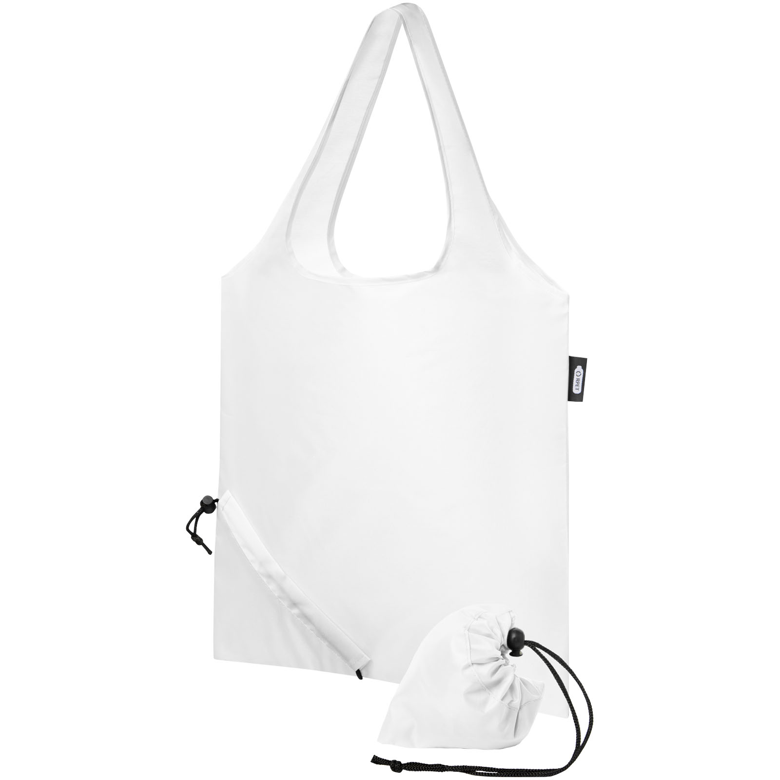 Sacs de shopping publicitaires - Sac shopping pliable Sabia en PET recyclé 7L - 0