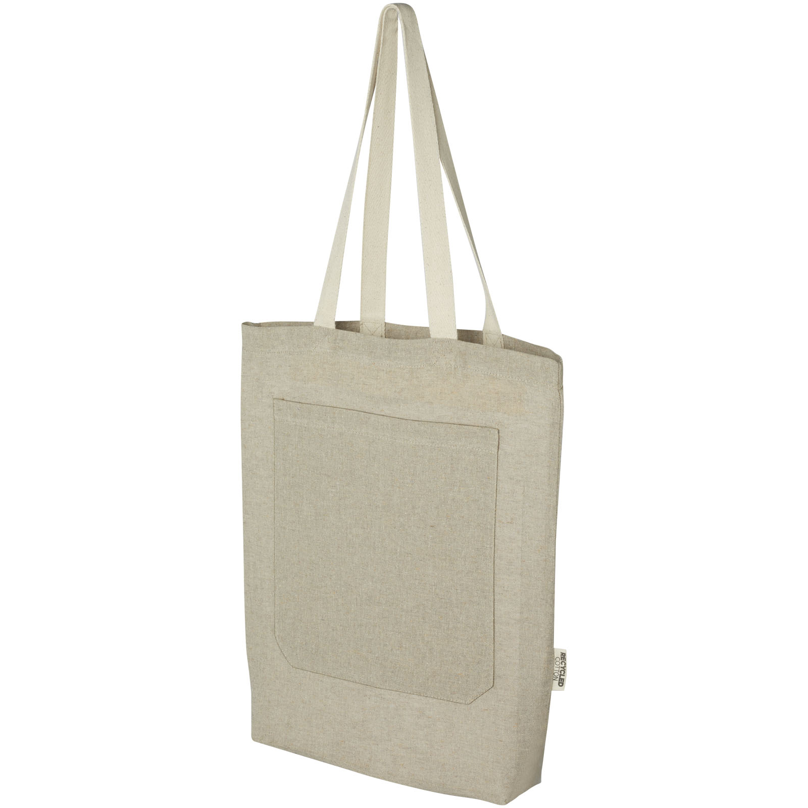 Bags - Pheebs 150 g/m² recycled cotton tote bag with front pocket 9L