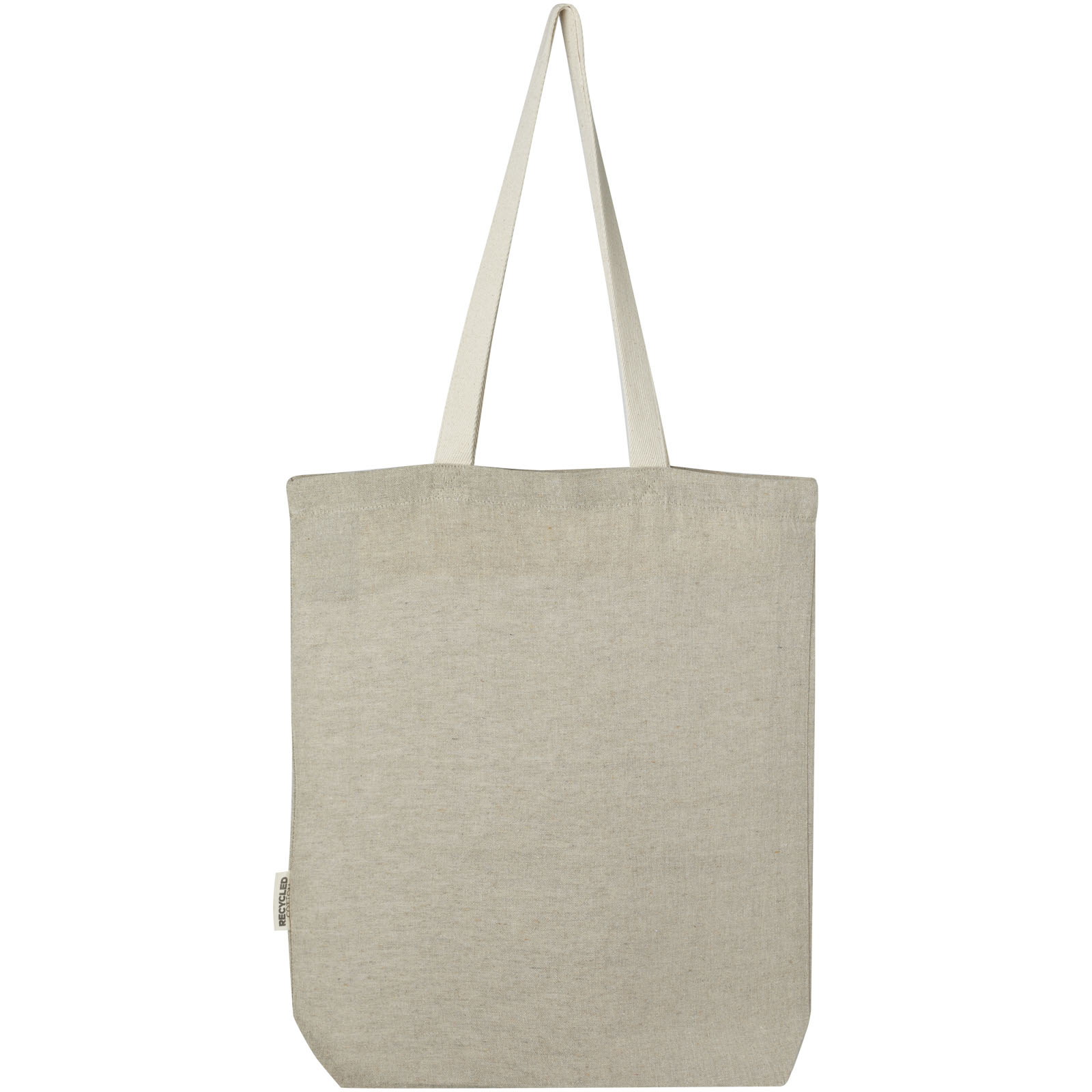 Advertising Shopping & Tote Bags - Pheebs 150 g/m² recycled cotton tote bag with front pocket 9L - 2