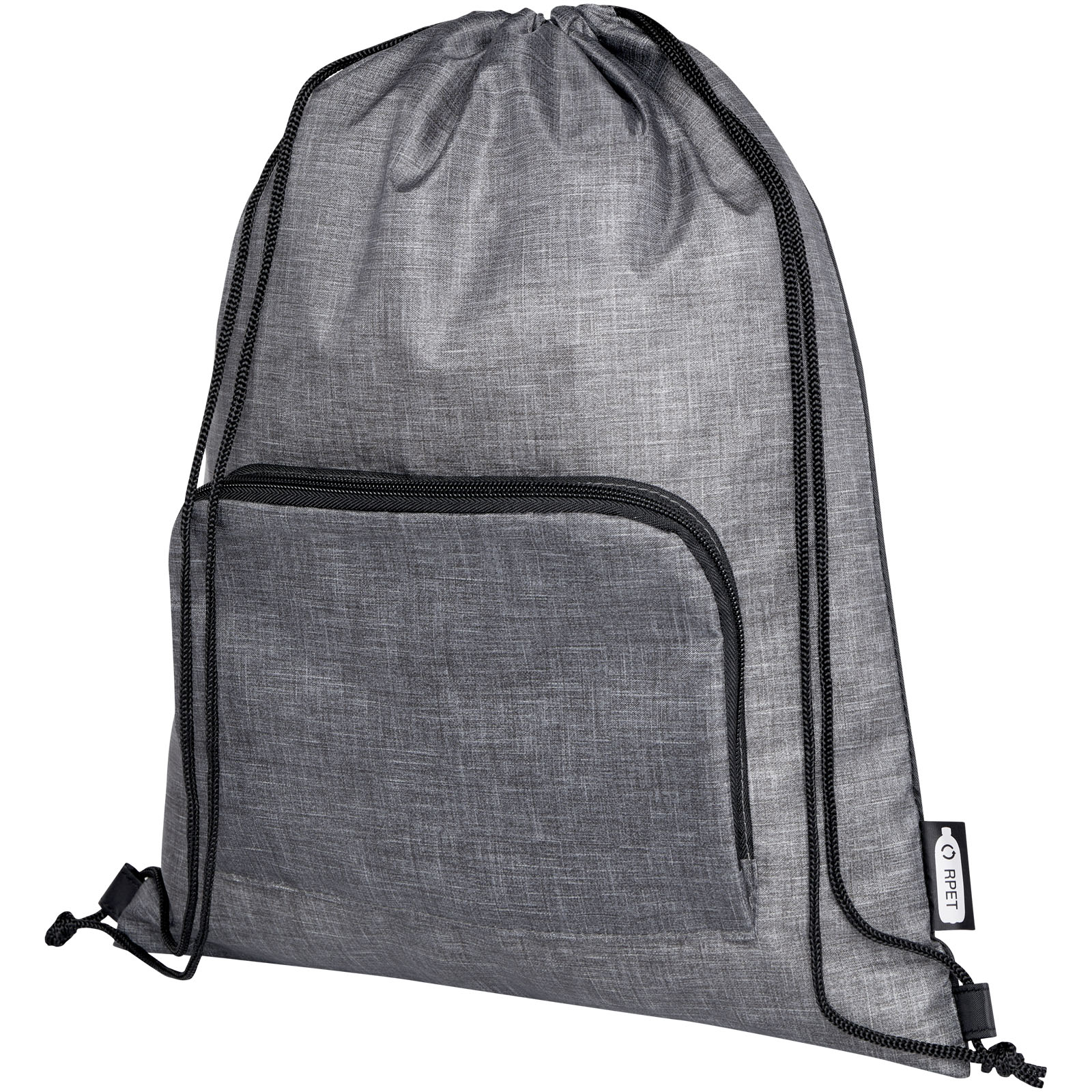 Advertising Drawstring Bags - Ash recycled foldable drawstring bag 7L - 0