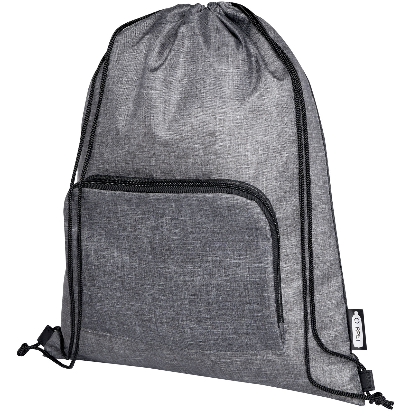 Sacs à dos ficelle - Sac pliable 7 L recyclé avec cordon de serrage Ash