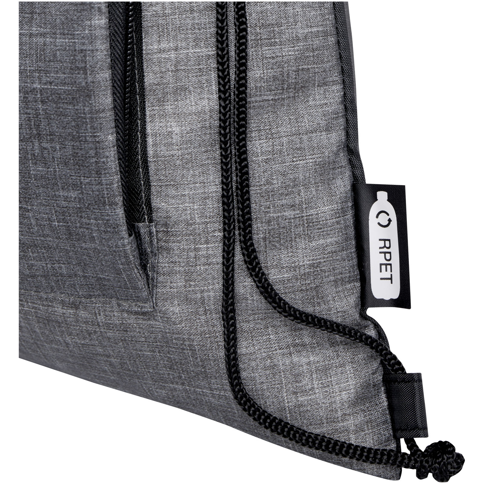 Advertising Drawstring Bags - Ash recycled foldable drawstring bag 7L - 6