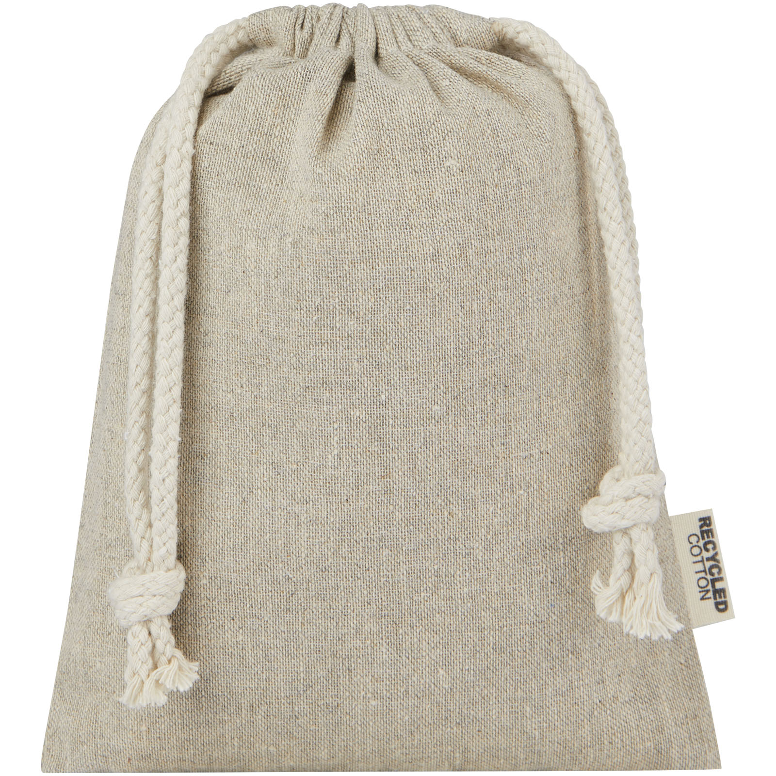 Sacs en coton publicitaires - Petit sac cadeau Pheebs en coton recyclé GRS 150 g/m² de 0,5 L - 1