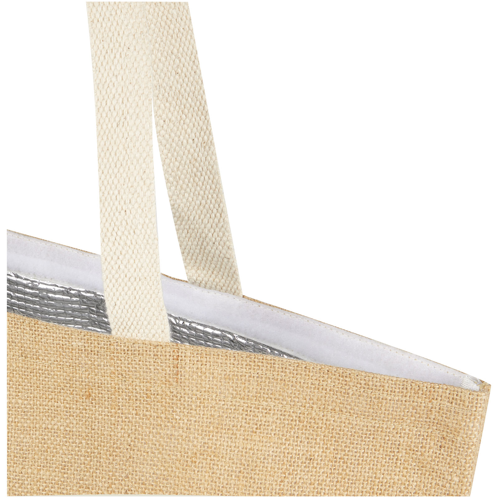 Sacs isothermes publicitaires - Sac shopping isotherme Juta de 12 L en jute 300 g/m² - 3