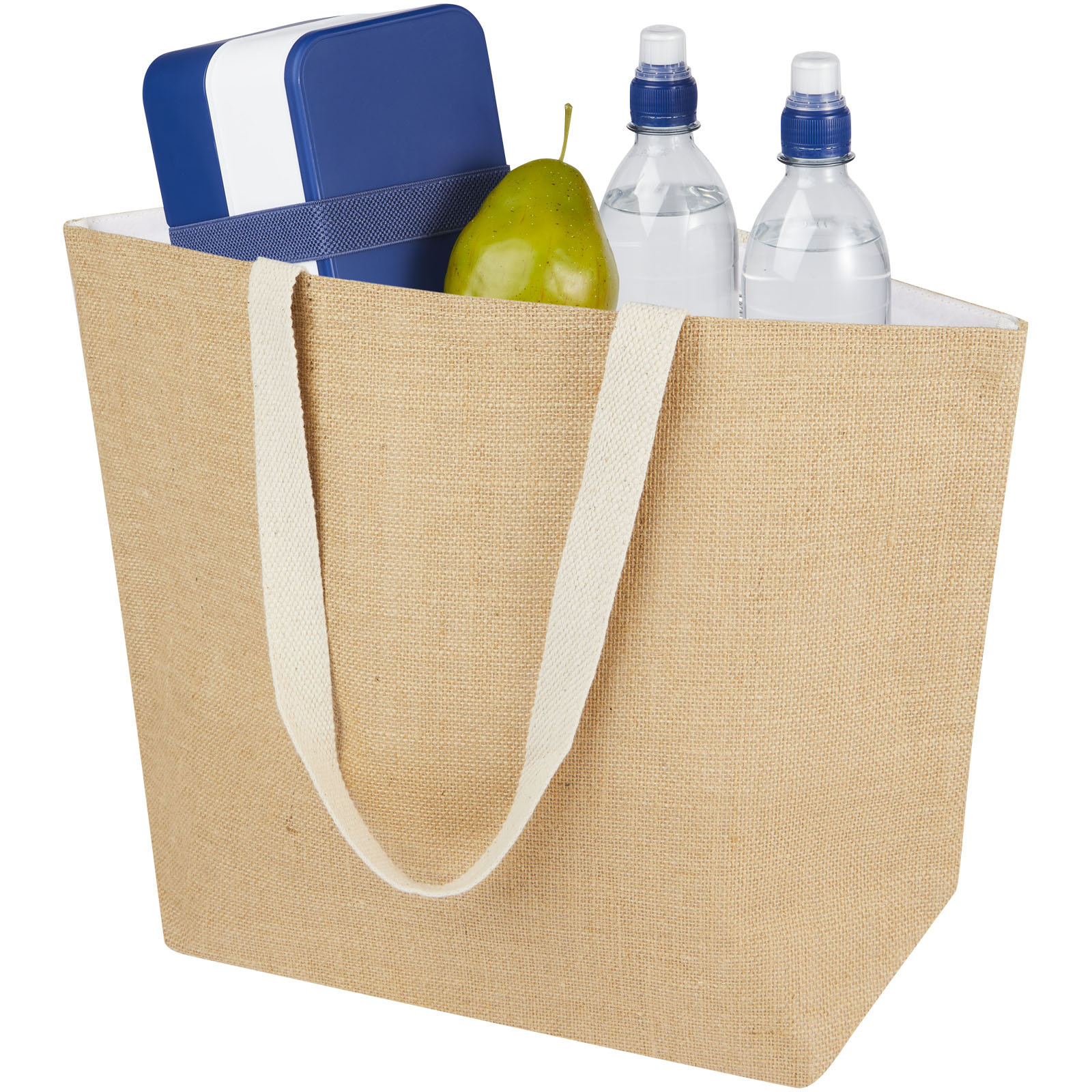 Advertising Cooler bags - Juta 300 g/m² jute cooler tote bag 12L - 2