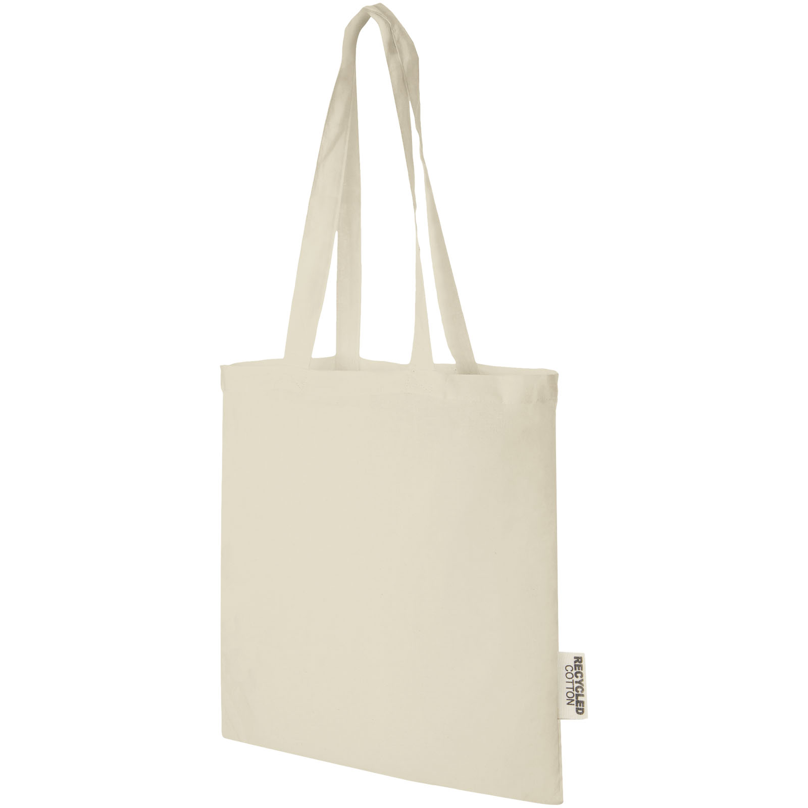 Sacs de shopping publicitaires - Sac shopping Madras en coton certifié GRS de 140 g/m2 de 7 L